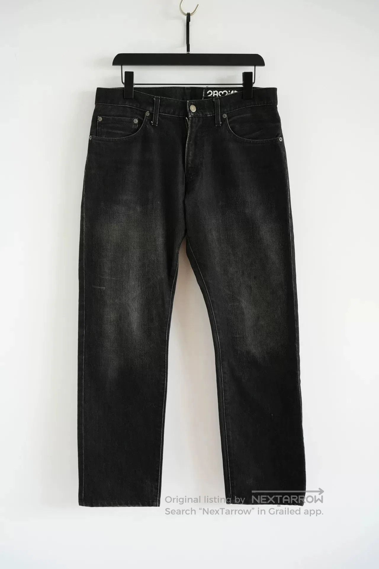 Undercover embroidered black denim pants by Undercover. Size US 43 - 2 Thumbnail