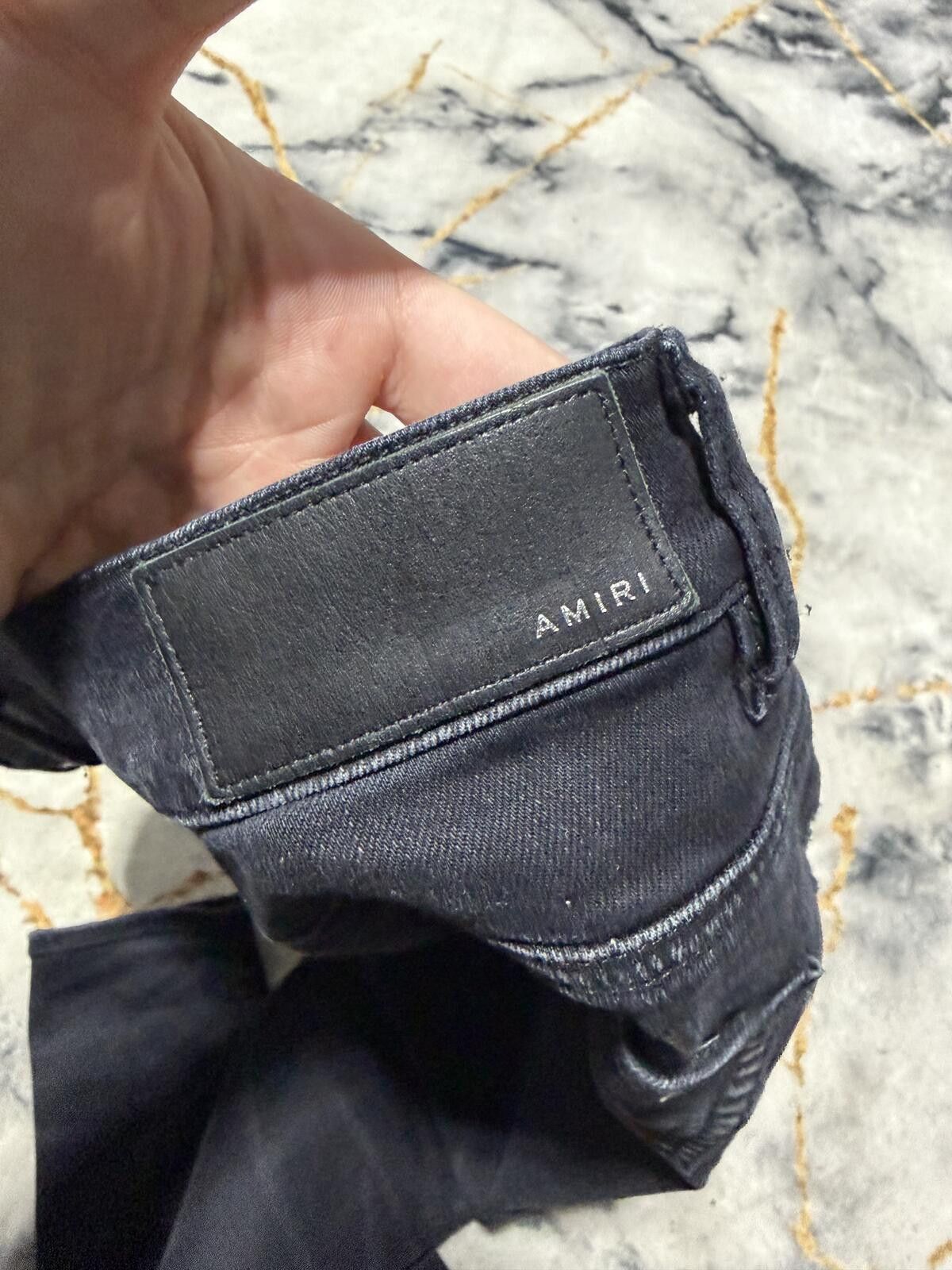 Amiri Amiri Green/Grey Thrasher Black Denim - Sz 31 Size US 31 - 5 Thumbnail