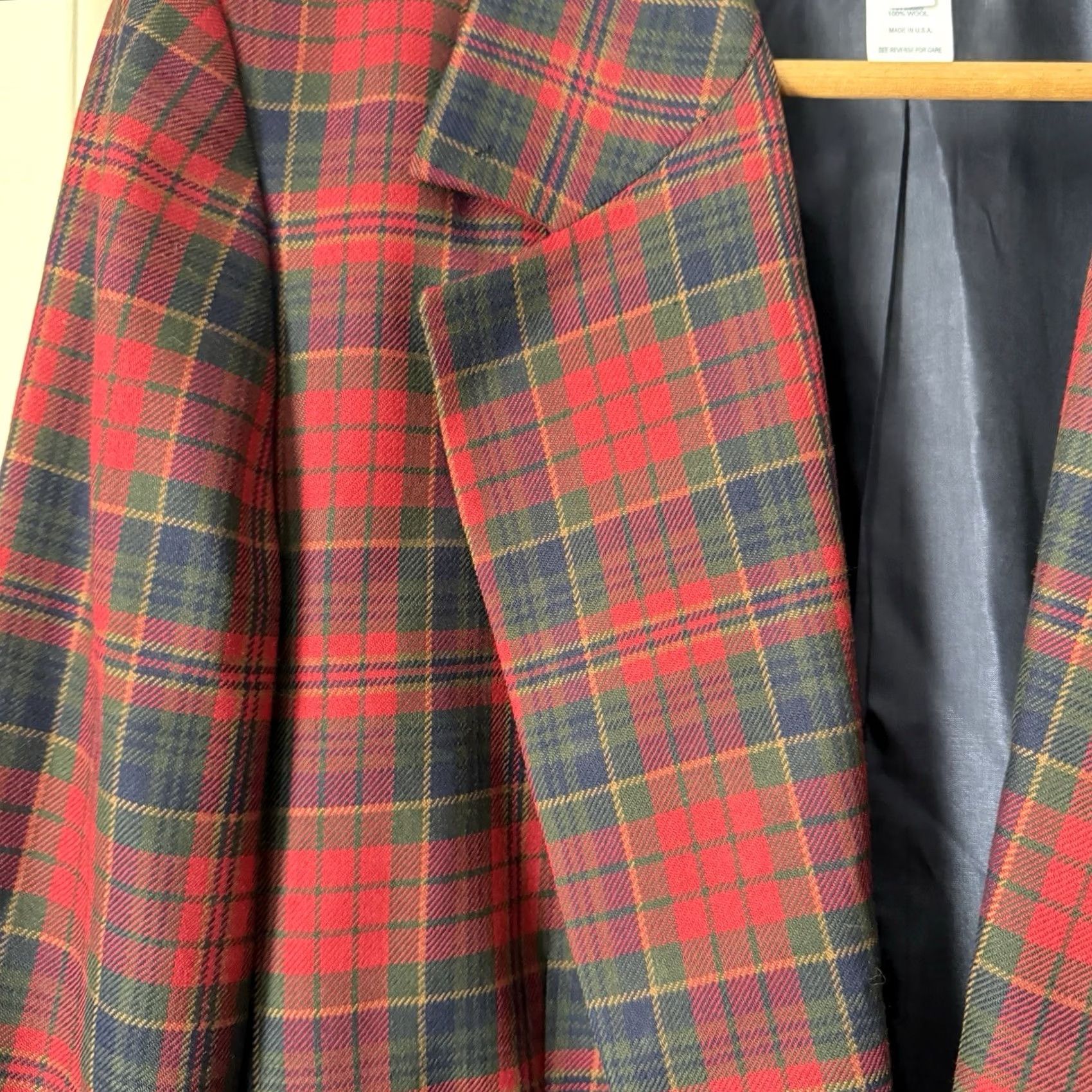 Pendleton VTG Pendleton Blazer Jacket Womens Size 16 Red/Blue/Green Plaid Wool 90s USA Size XXL / US 16-18 / IT 52-54 - 3 Thumbnail