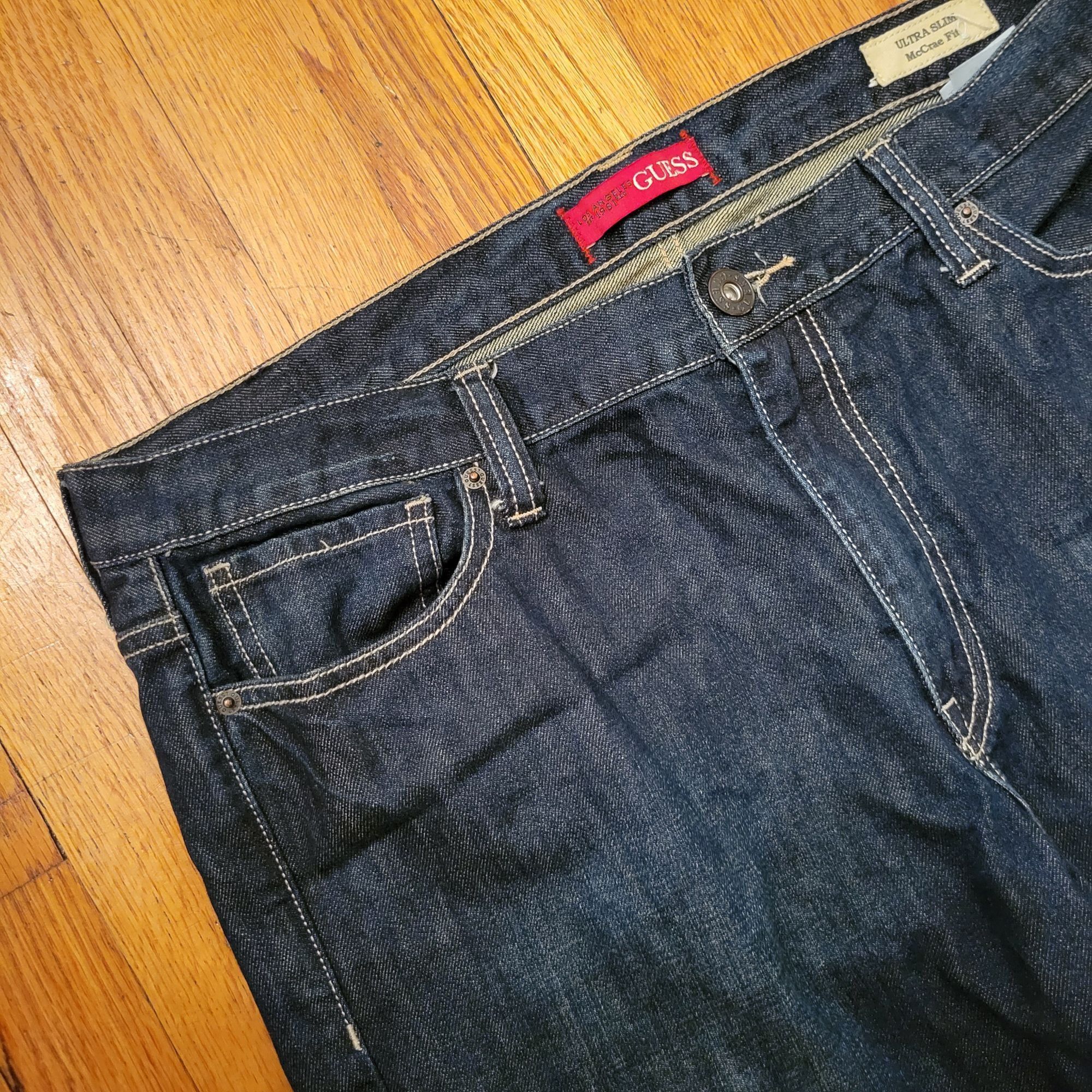 Guess Guess Ultra Slim McCrae Fit Jeans 38 Dark Denim 40x33 Size US 38 / EU 54 - 8 Thumbnail