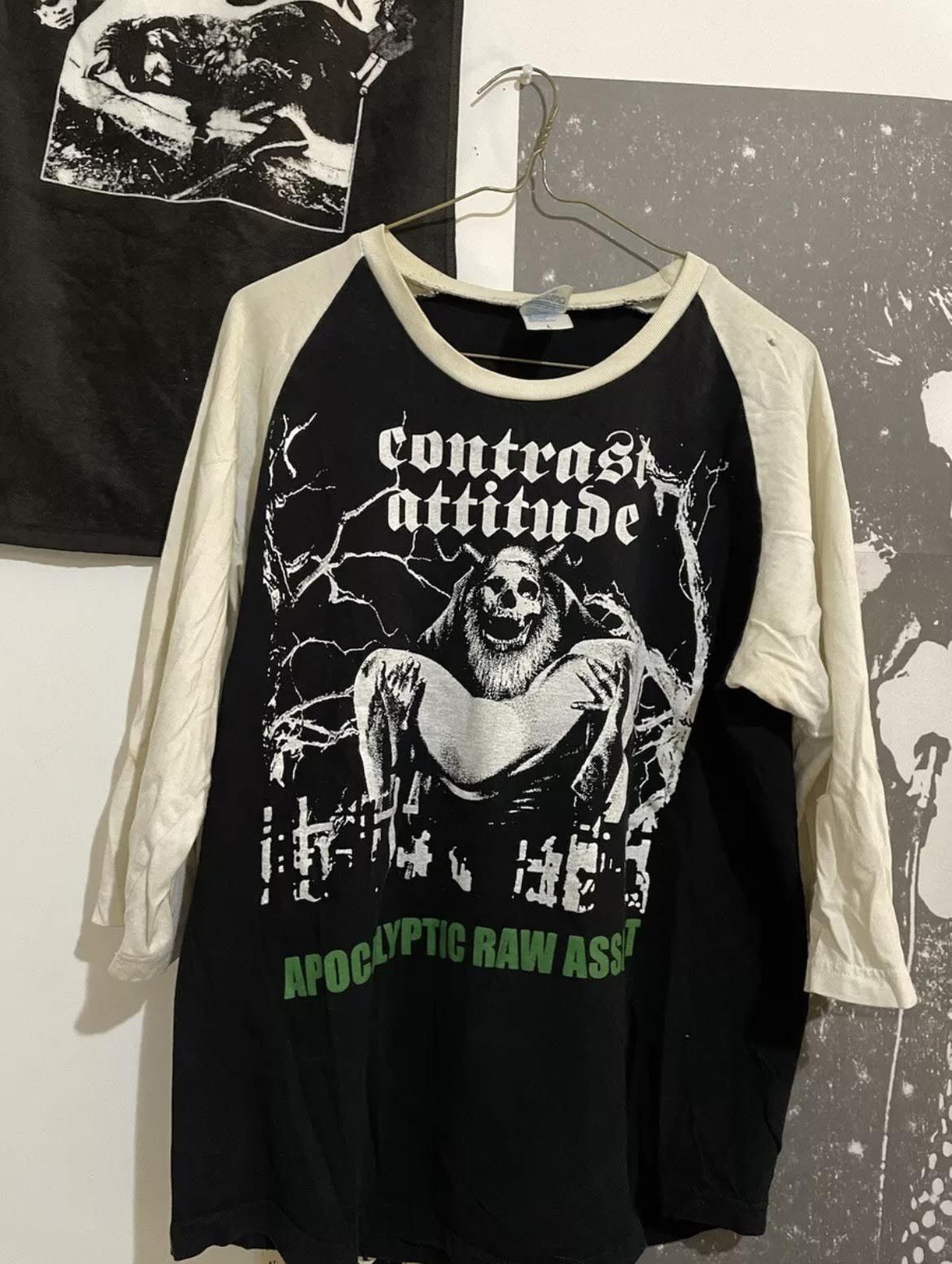 Band Tees × Vintage Vintage contrast attitude 3/4 sleeve Size US L / EU 52-54 / 3 - 1 Thumbnail