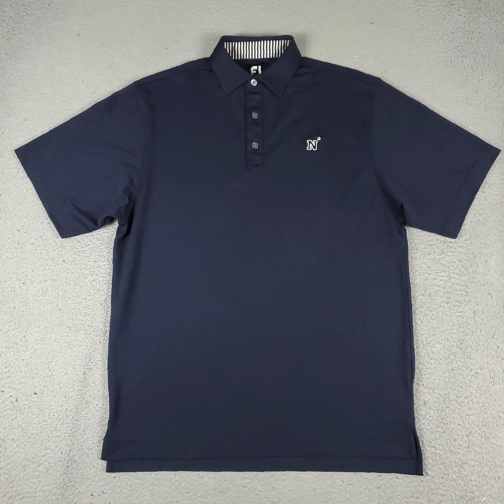 Footjoy FJ Polo Shirt Mens Size Medium Navy Blue Golf Casual Short Sleeve FootJoy Size US M / EU 48-50 / 2 - 2 Thumbnail