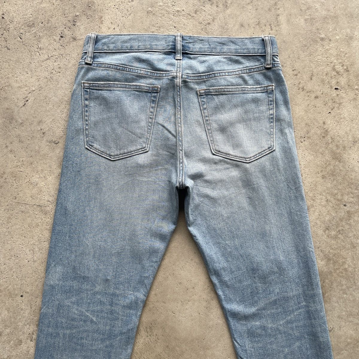 Japanese Brand Vintage Japanese Ripped Wash Blue Faded Skinny Jeans Pants Size US 32 / EU 48 - 8 Thumbnail