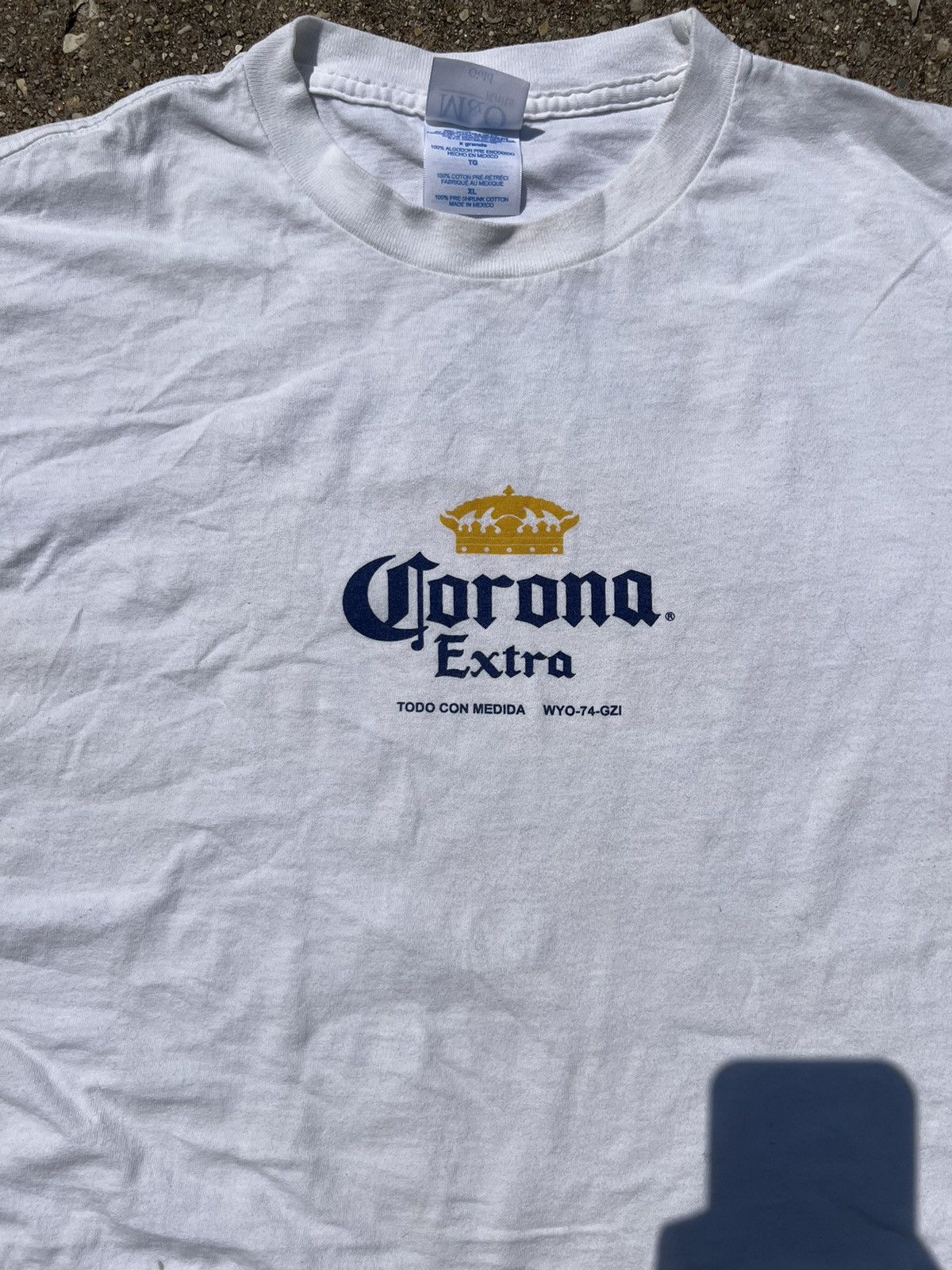 Vintage Vintage Corona Extra White and Blue T-shirt Size US XL / EU 56 / 4 - 2 Thumbnail