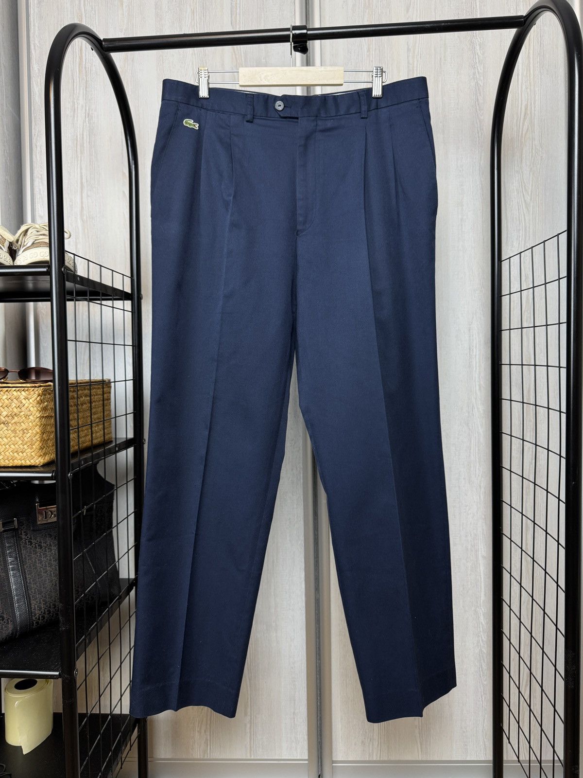 Lacoste Chemise Lacoste vintage 90s wide chino pants Size US 36 / EU 52 - 1 Thumbnail