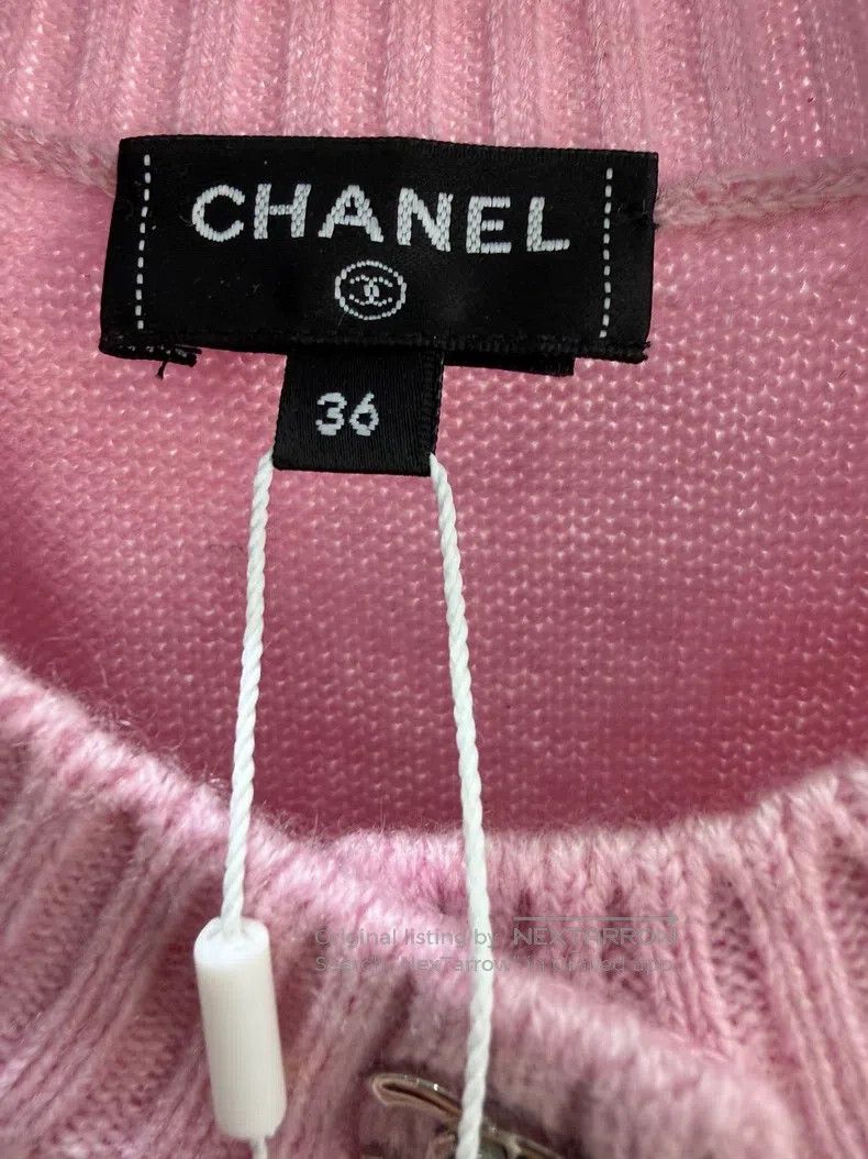 Chanel Chanel Pink schoolbag buckle double C buckle cashmere card Size XS / US 0-2 / IT 36-38 - 4 Thumbnail