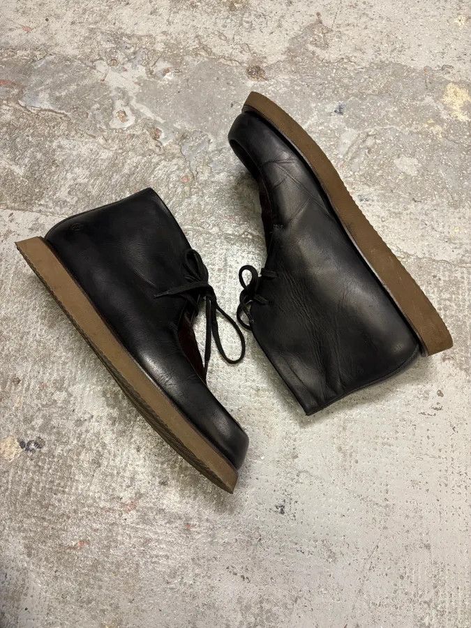Giorgio Armani Giorgio Armani Black Leather Pony Hair Boots Size US 8.5 / EU 41-42 - 7 Thumbnail