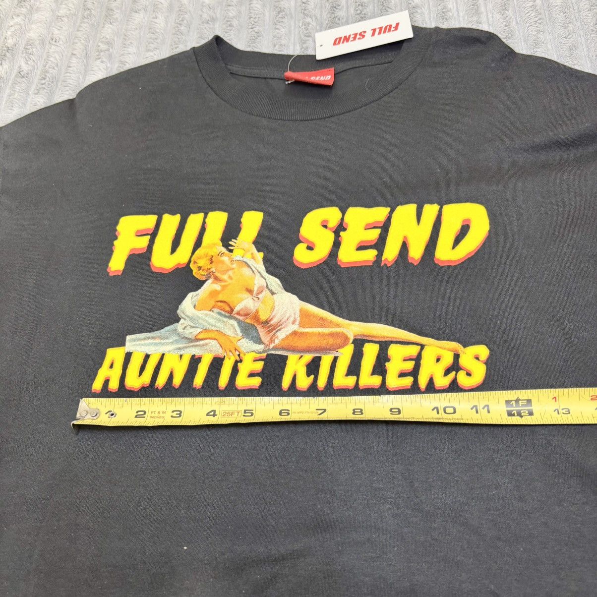 Full Send Full Send Nelk Auntie Killers Black Long Sleeve Shirt XL Size US XL / EU 56 / 4 - 9 Thumbnail