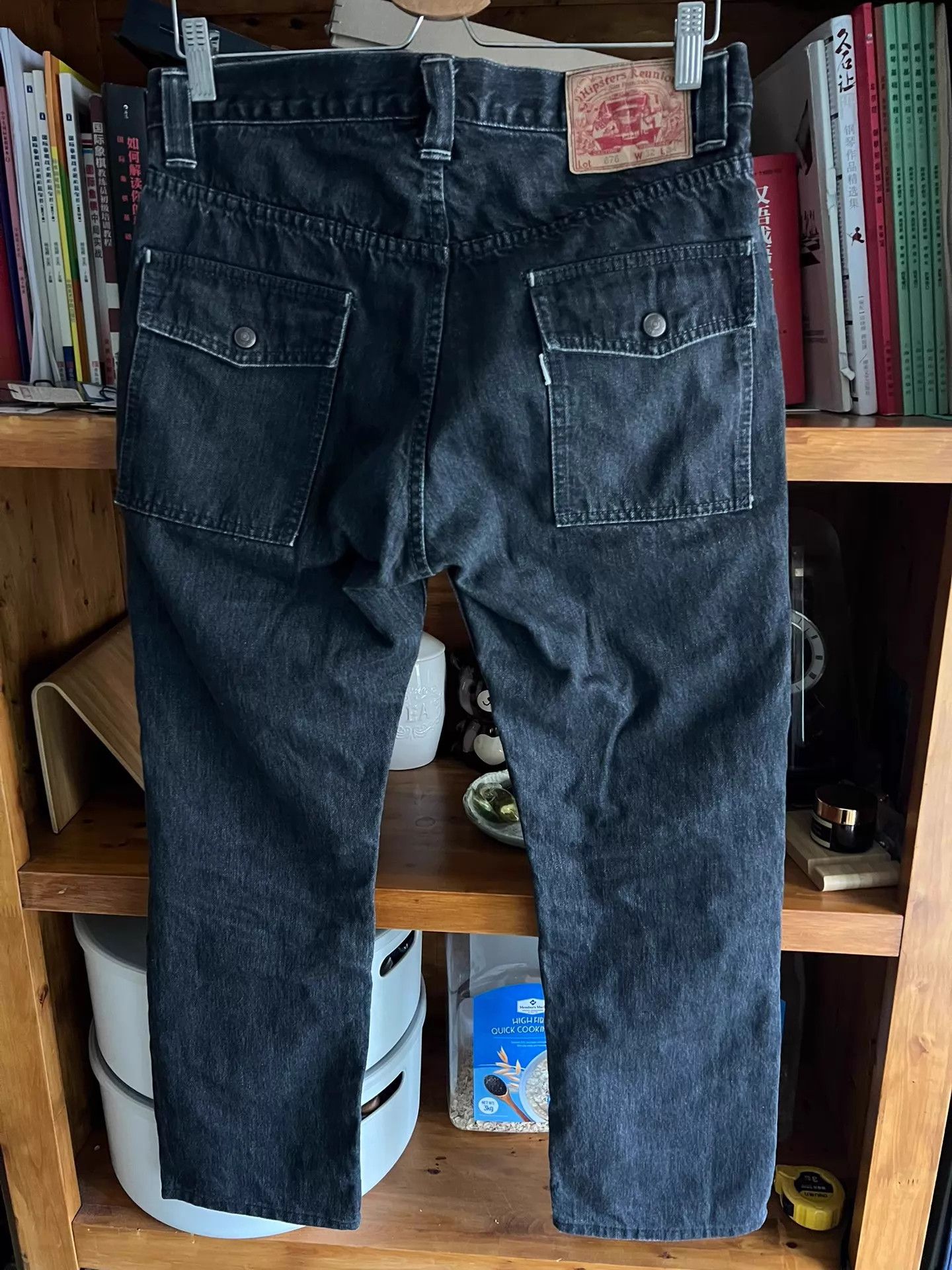 Freewheelers Freewheelers Japanese Vintage Black Denim Straight Jeans 32 Size US 32 / EU 48 - 7 Thumbnail
