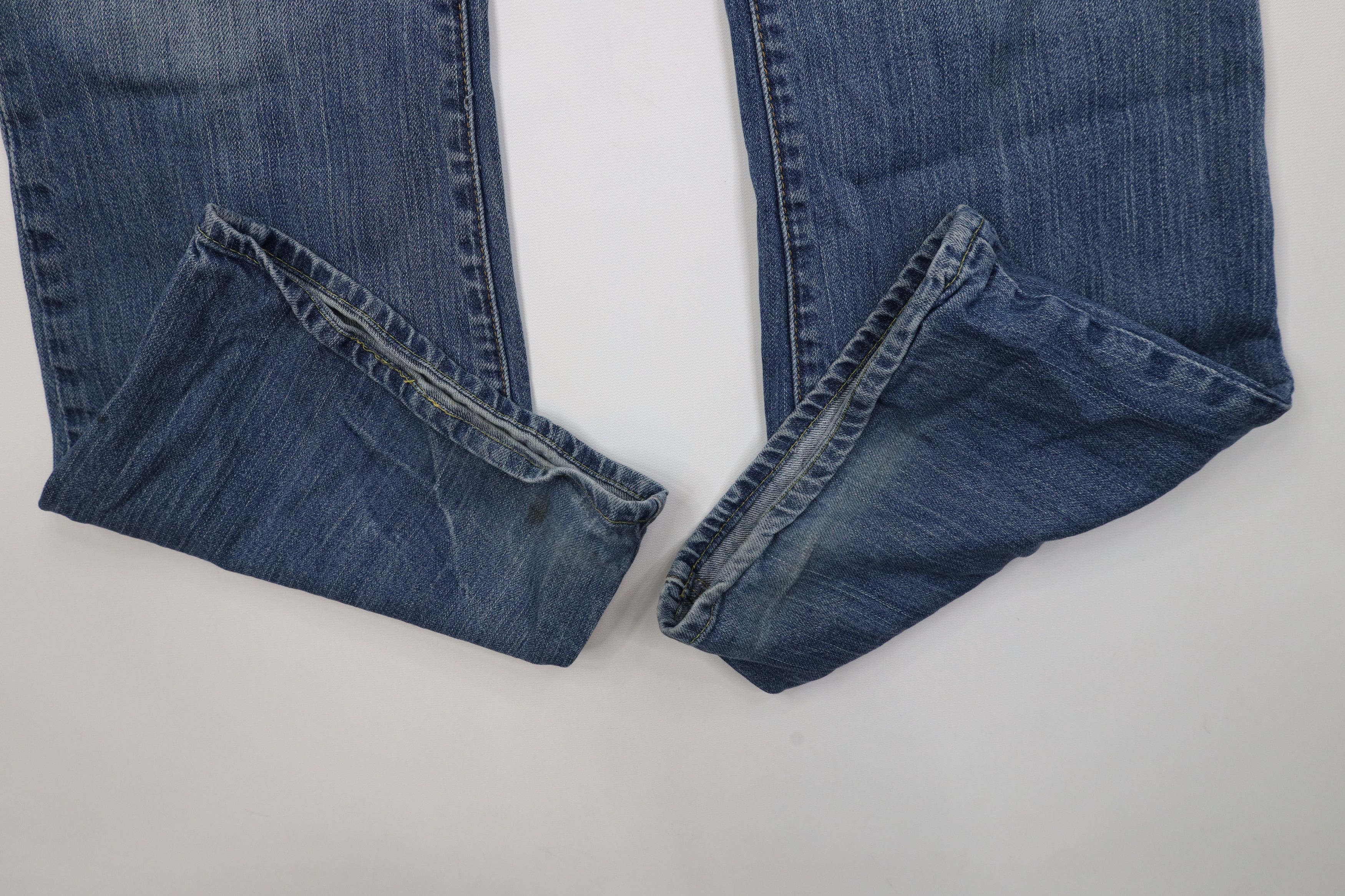 Express Vintage Y2K Express X2 Long Babydoll Curvy Wide Leg Jeans Size 34" / US 12 / IT 48 - 5 Thumbnail