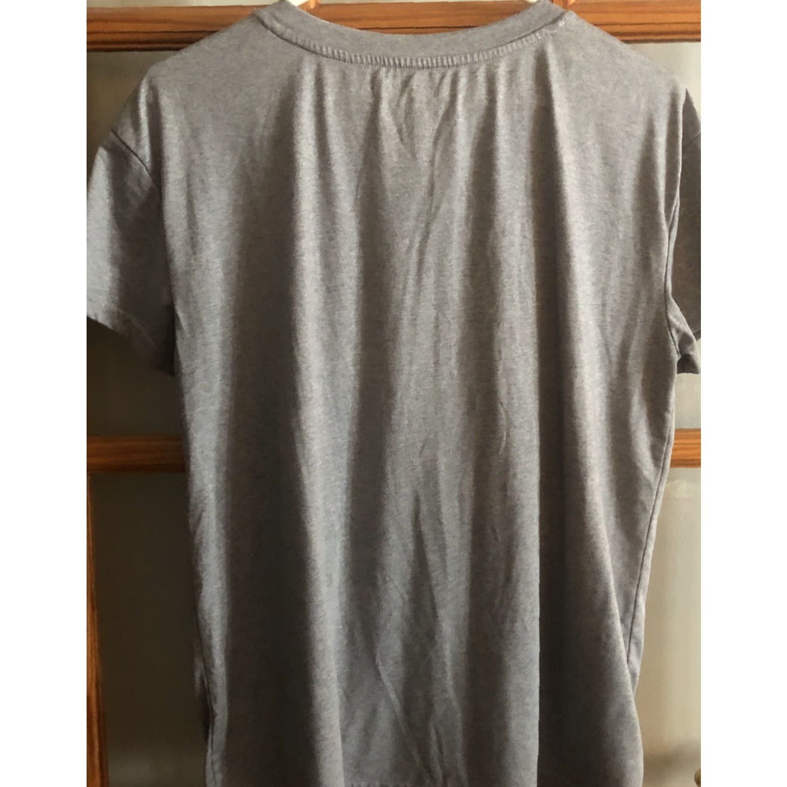 Vintage Joyspun Shirt Womens Short Sleeve Sleepshirt M Gray Logo Jersey Stretch Beach Bohemian 90s? Size M / US 6-8 / IT 42-44 - 4 Thumbnail