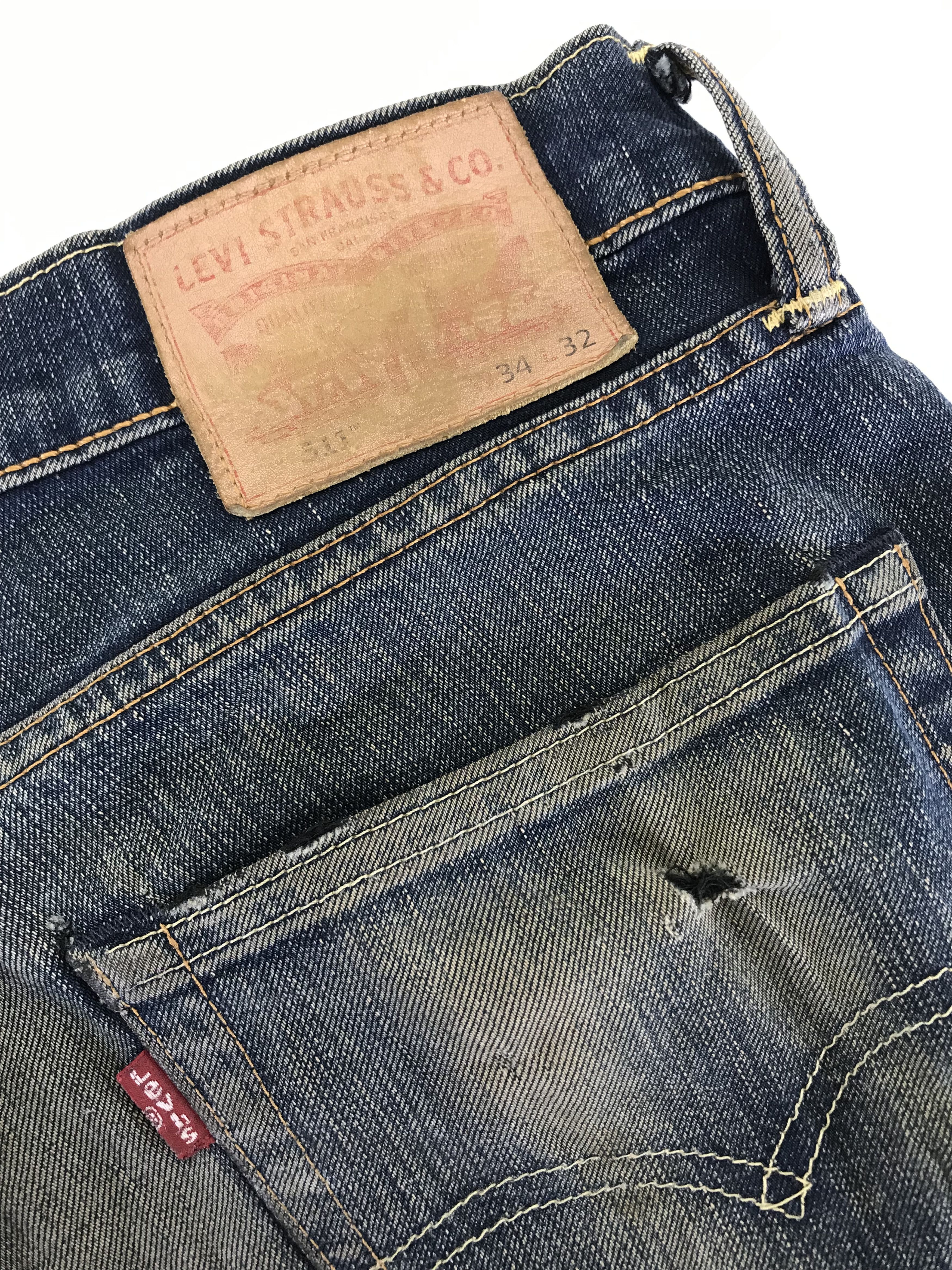 Levi's Vintage Levi's 511 Slim Cut Jeans Distressed Denim Size US 34 / EU 50 - 14 Thumbnail