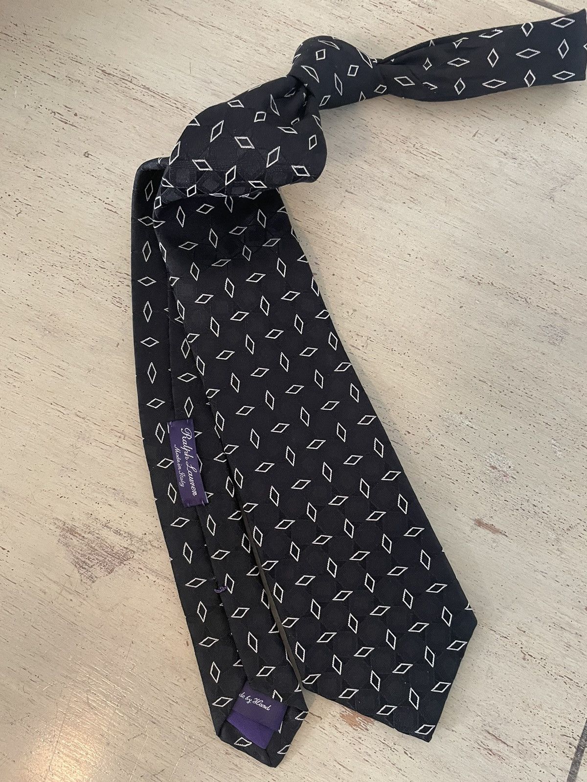 Ralph Lauren Purple Label Jacquard Silk Tie Size ONE SIZE - 3 Thumbnail