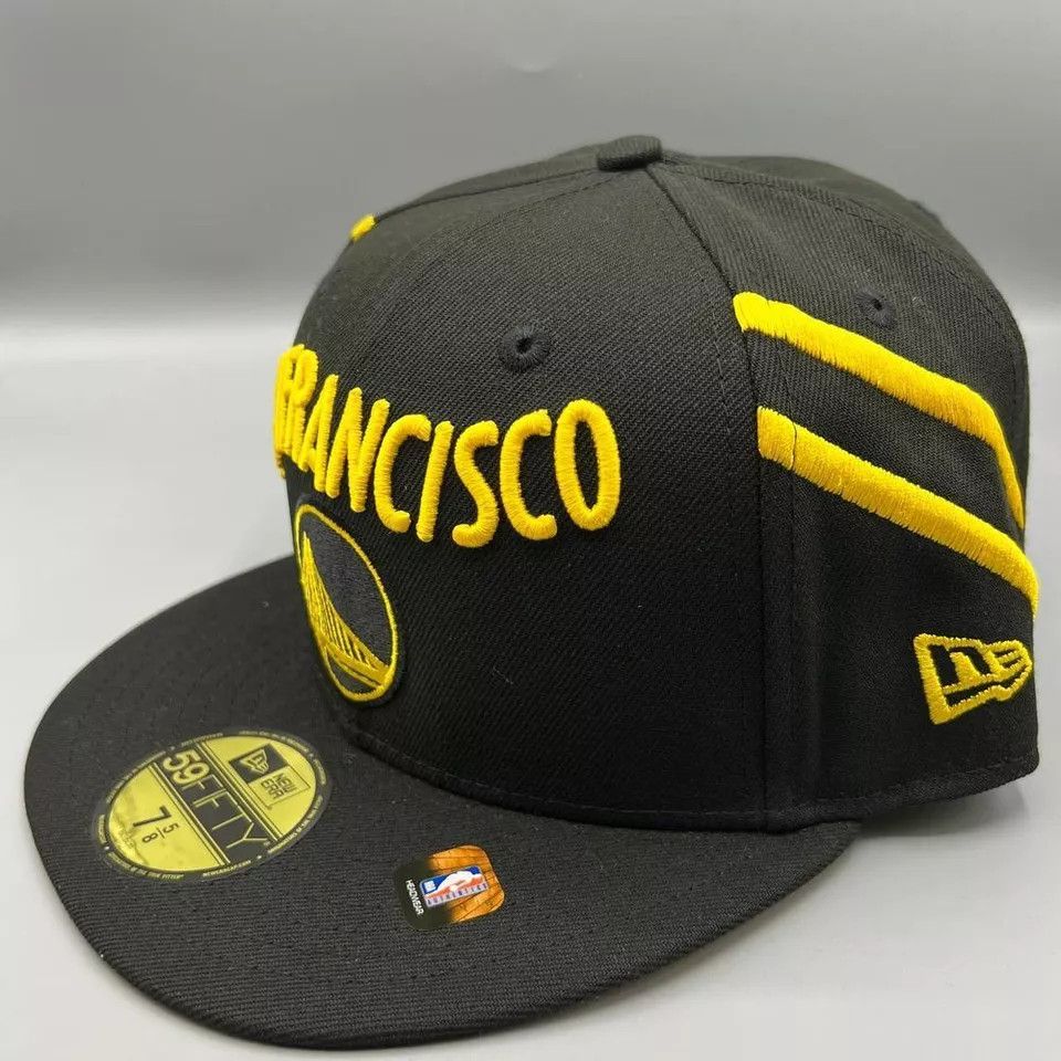 New Era Golden State Warriors Hat Men 7 5/8 59Fifty New Era Fitted Size ONE SIZE - 2 Thumbnail