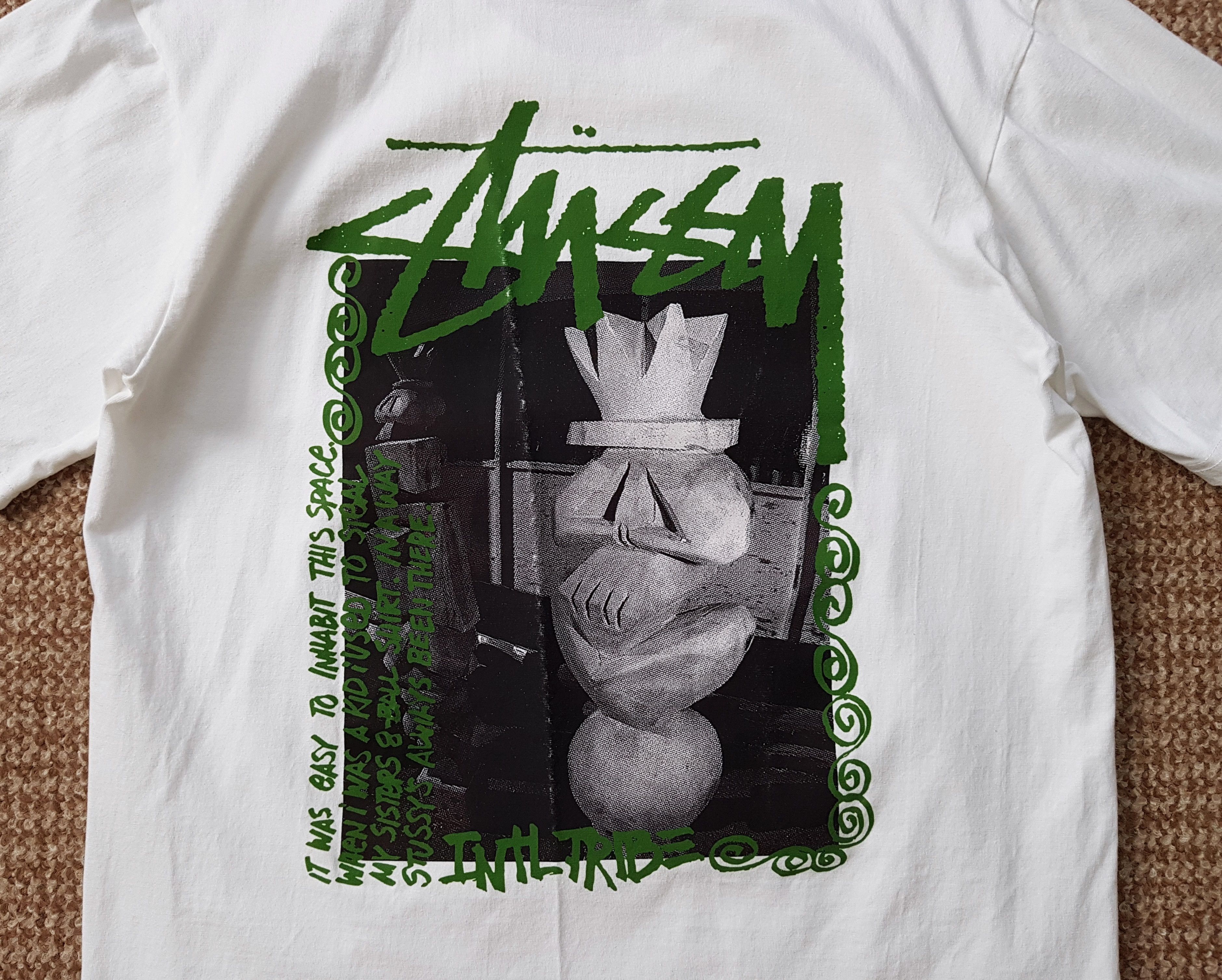 Stussy Stussy Intl Tribe Vintage Tiki Short Sleeve Tee T Shirt sz M Size US M / EU 48-50 / 2 - 4 Thumbnail