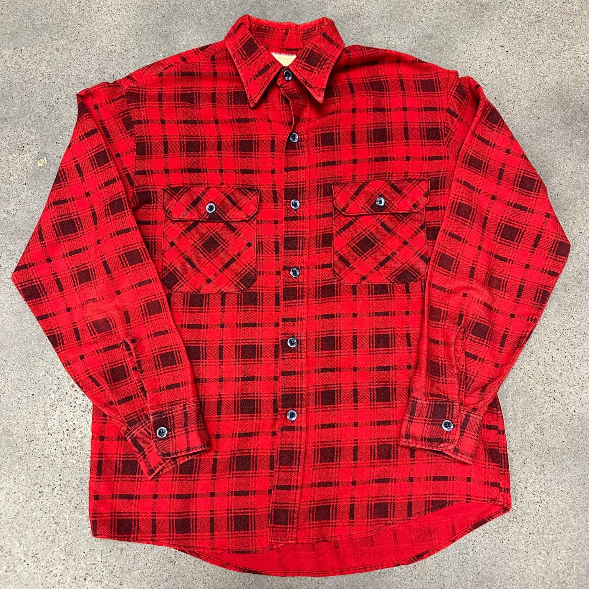 Vintage Vintage 50s/60s Sears Cotton Printed Flannel Button Up Shirt Size US L / EU 52-54 / 3 - 1 Thumbnail