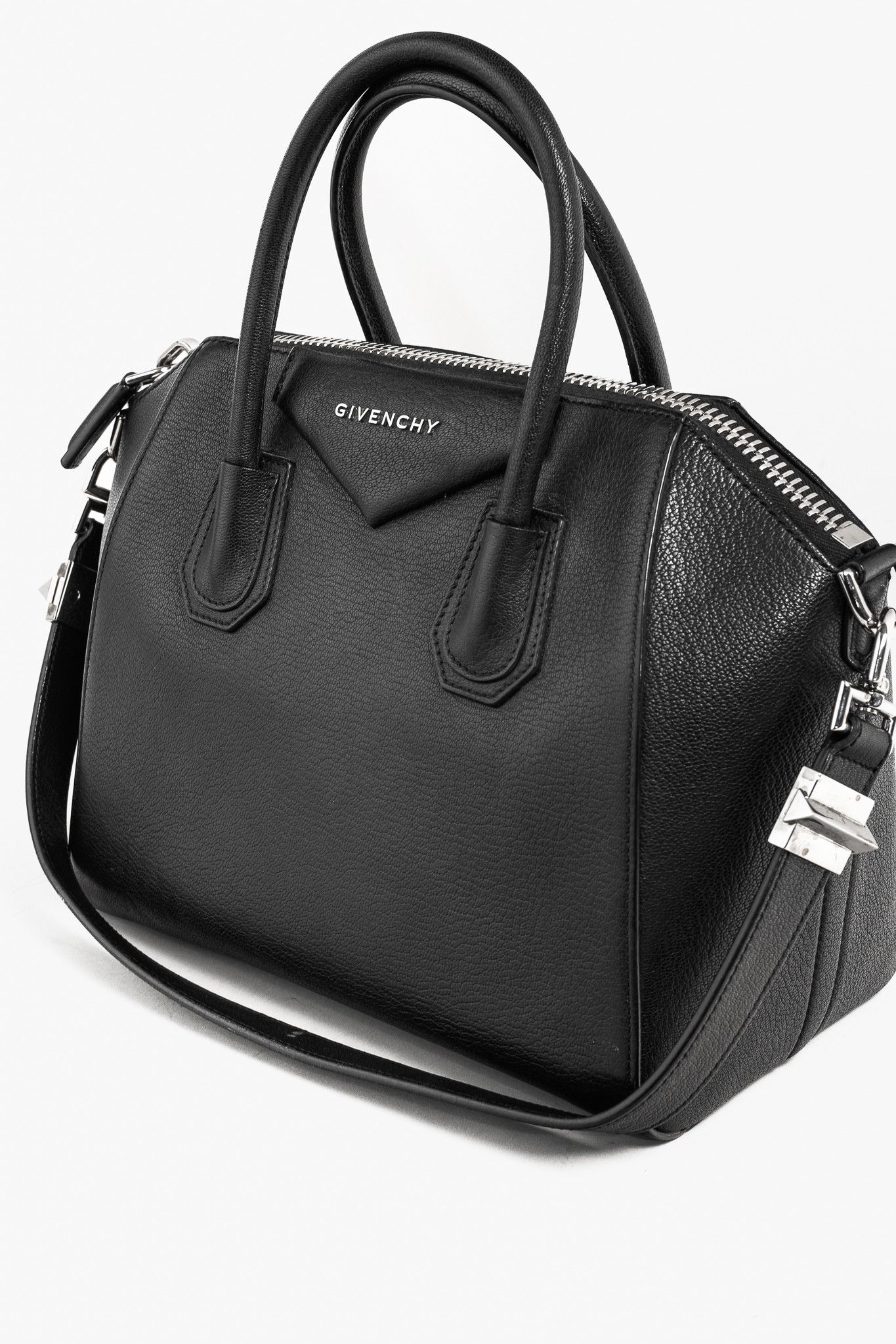Givenchy Givenchy Antigona Small Black Leather Tote Bag Size ONE SIZE - 7 Thumbnail