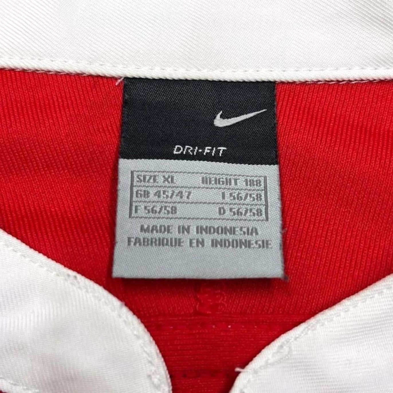 Nike Nike Dri-Fit Embroidered Mini Swoosh Logo Polyester Sports Rugby Jersey Shirt XL Red Men T-Shirt Pullover Short Sleeve Activewear Shirt Size US XL / EU 56 / 4 - 4 Thumbnail