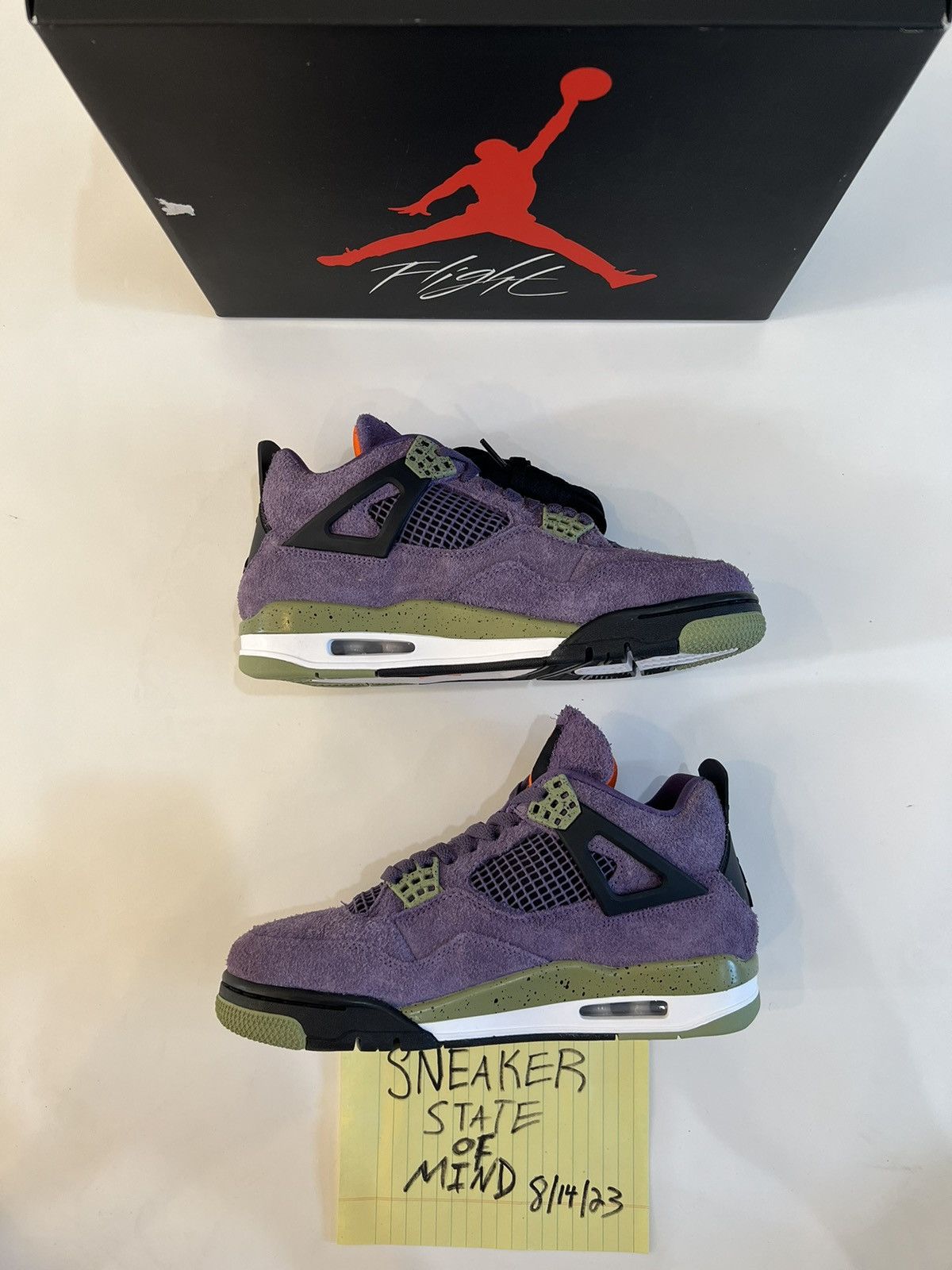 Jordan Brand × Nike BRAND NEW JORDAN 4 “PURPLE CANYON” MENS: 8.5 WOMENS: 10 Size US 8.5 / EU 41-42 - 2 Thumbnail