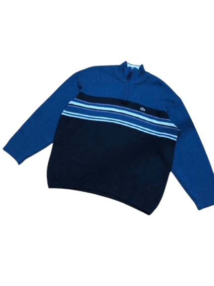 Lacoste Vintage Lacoste Striped Long Sleeve Size XXL Size US XXL / EU 58 / 5 - 1 Thumbnail