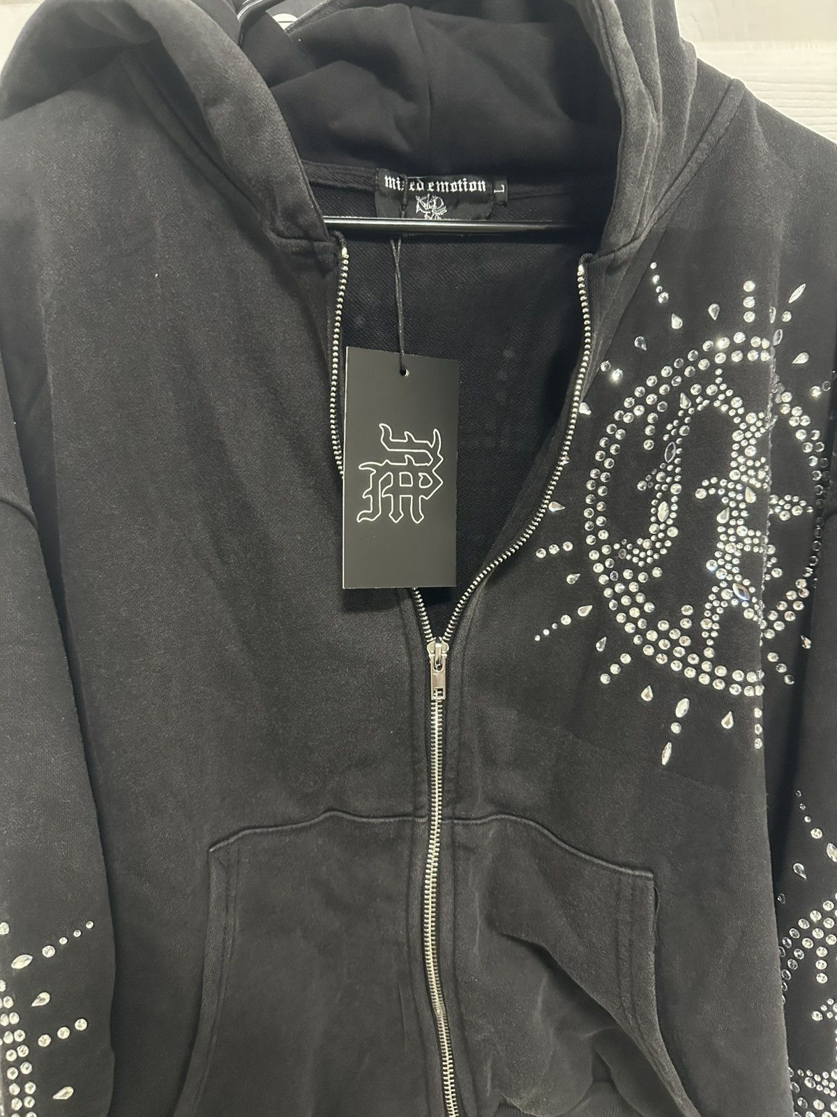 Other Mixed Emotion Sweatsuit Eclipse’ Grey Acid Wash Rhinestone Size US L / EU 52-54 / 3 - 4 Thumbnail