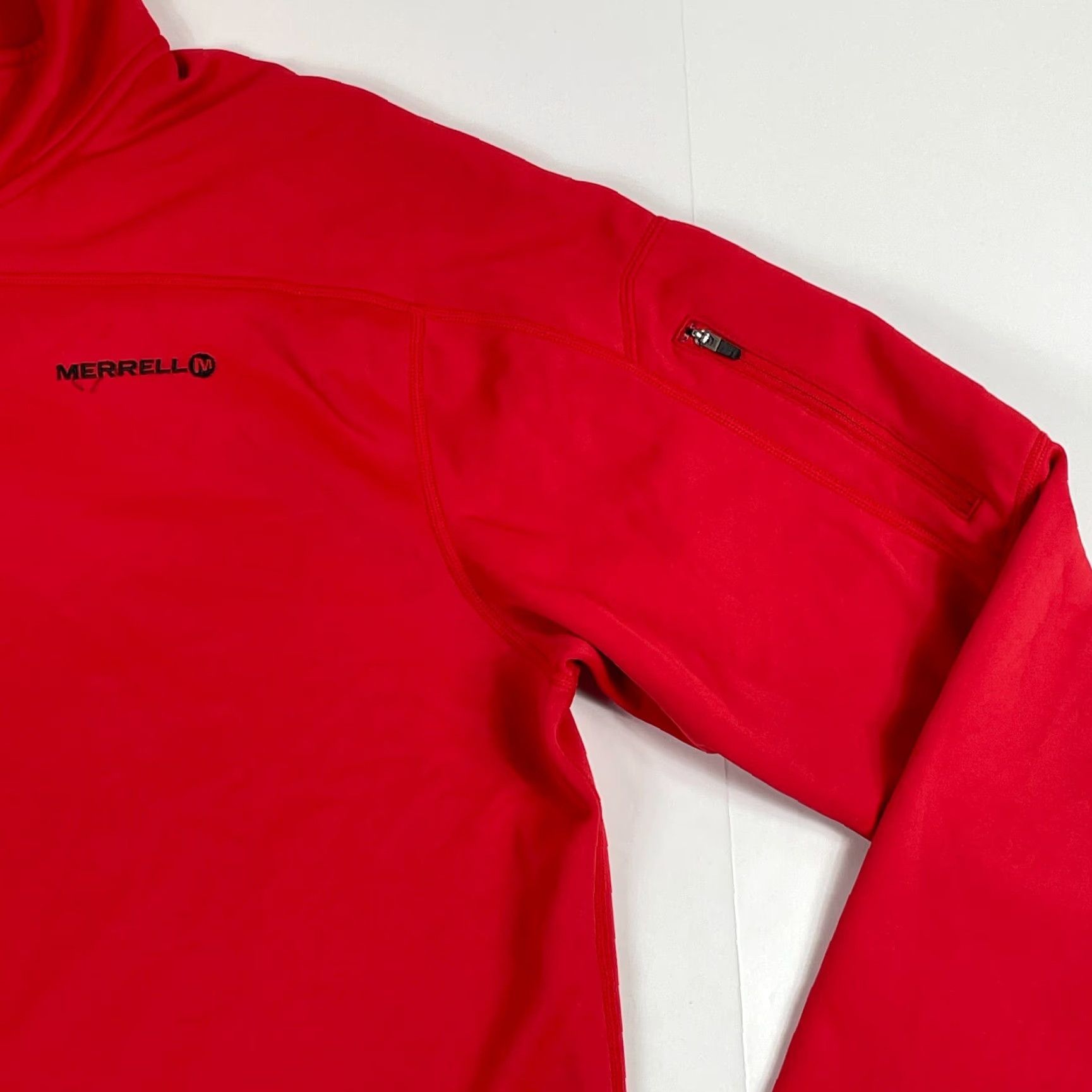 Merrell Merrell Jacket Mens Large Red Fleece Lined 1/4 Zip Pullover Outdoor Casual Coat Weather Wind-Resistant Size US L / EU 52-54 / 3 - 4 Thumbnail