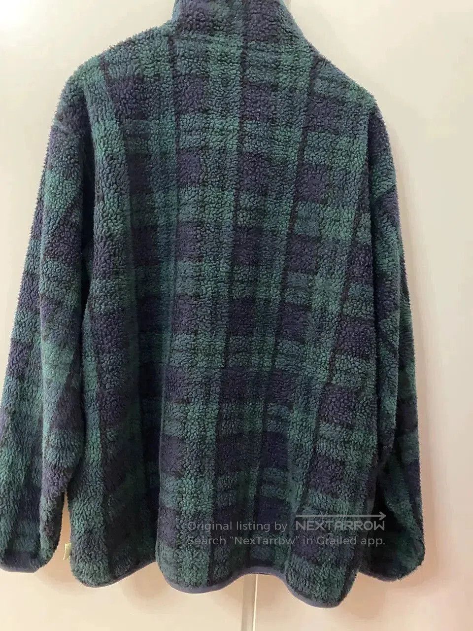 Beams Japan plaid fleece jacket with zip front. Size US M / EU 48-50 / 2 - 8 Thumbnail