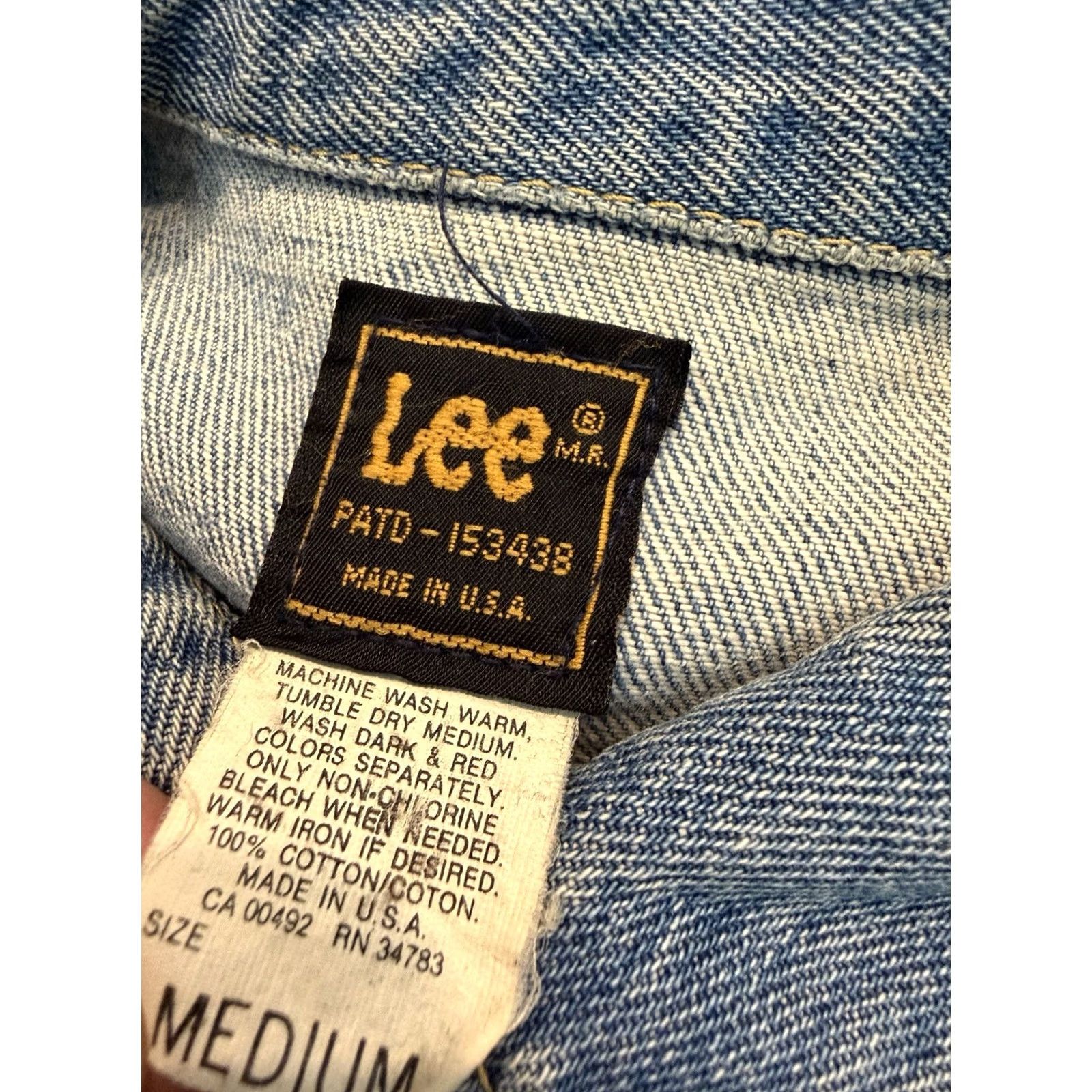 Lee VINTAGE LEE Denim Trucker Jacket Women’s Medium 80s 90s USA Riders Vtg Size M / US 6-8 / IT 42-44 - 3 Thumbnail