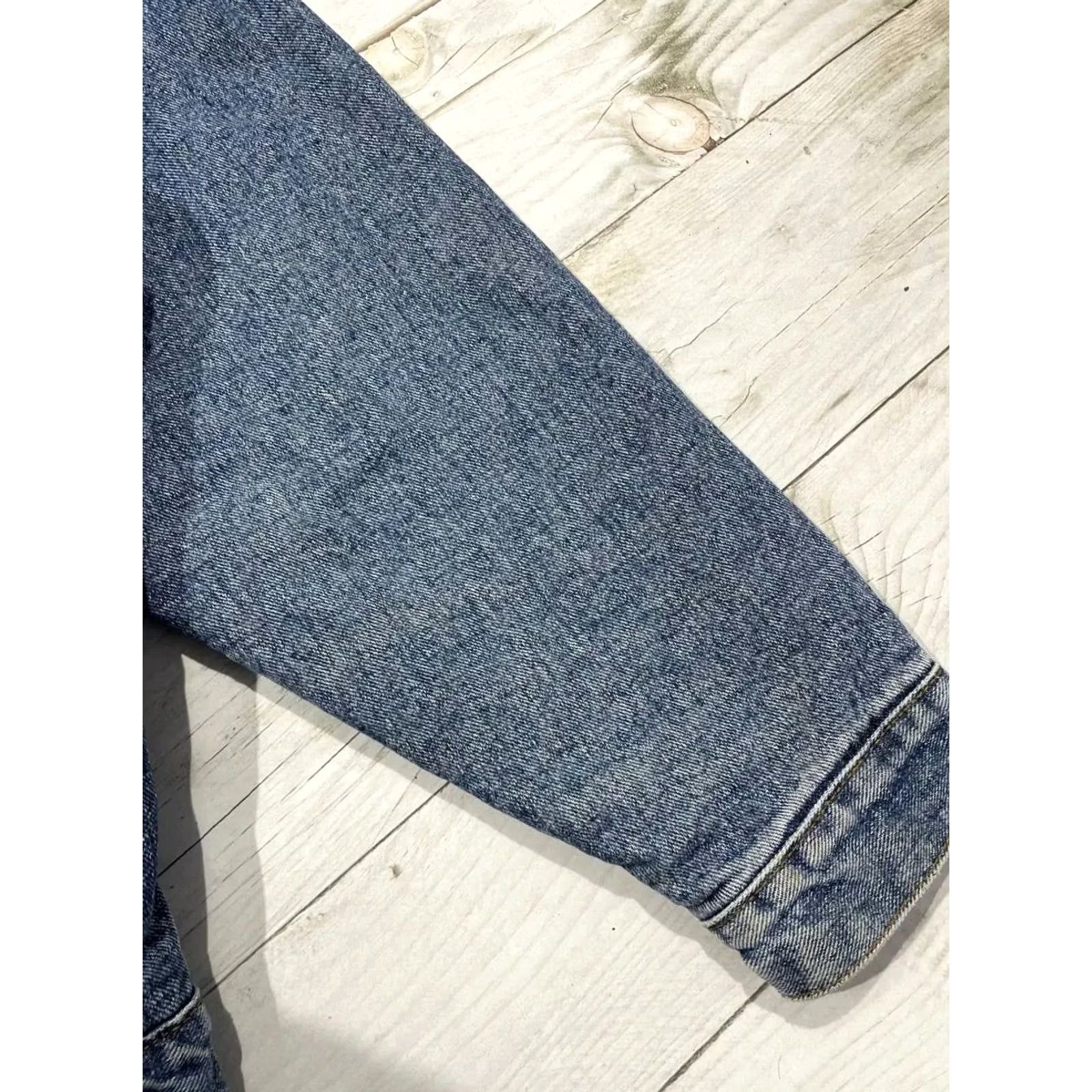 Levi's VINTAGE Levi's Jacket Adult XL Blue Denim Sherpa Lined Made In USA 1992 Y2K Men Size US XL / EU 56 / 4 - 3 Thumbnail