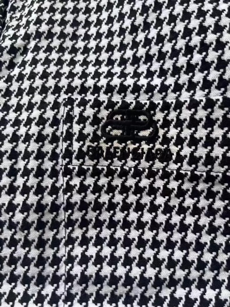 Balenciaga Balenciaga size 34 Lock embroidered houndstooth shirt with Size US S / EU 44-46 / 1 - 3 Thumbnail