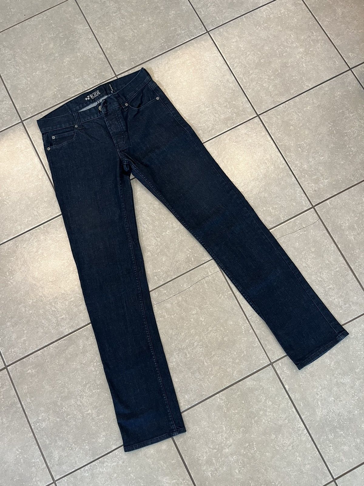 Rude fashion slim straight jeans