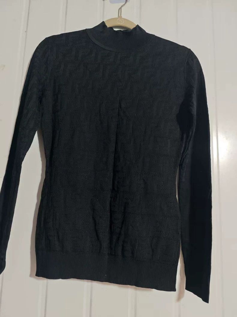Fendi FENDI Black knitted sweater Size XXS / US 00 / IT 34 - 2 Thumbnail
