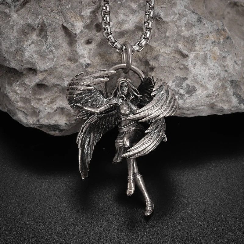 Jewelry Four-Winged Pendant Necklace Size ONE SIZE - 1 Thumbnail
