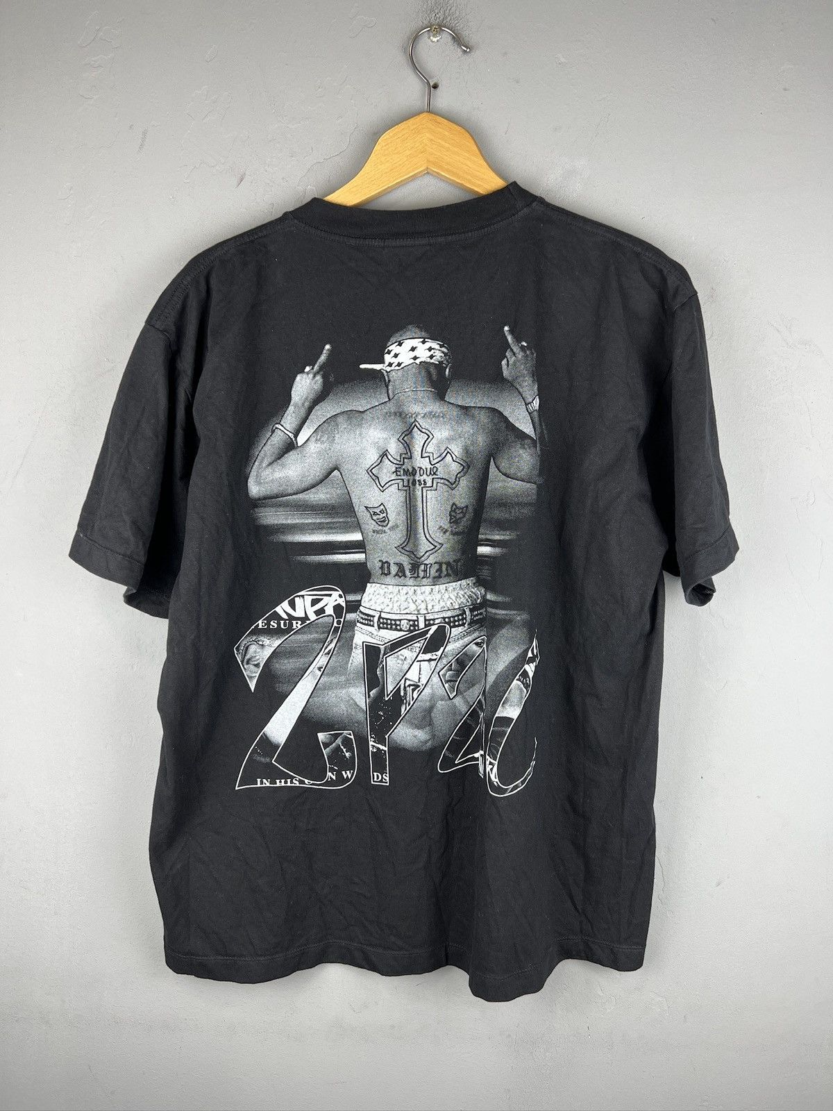 Band Tees × Rap Tees × Vintage Vintage 2Pac Big Logo T shirt y2k Size US L / EU 52-54 / 3 - 2 Thumbnail