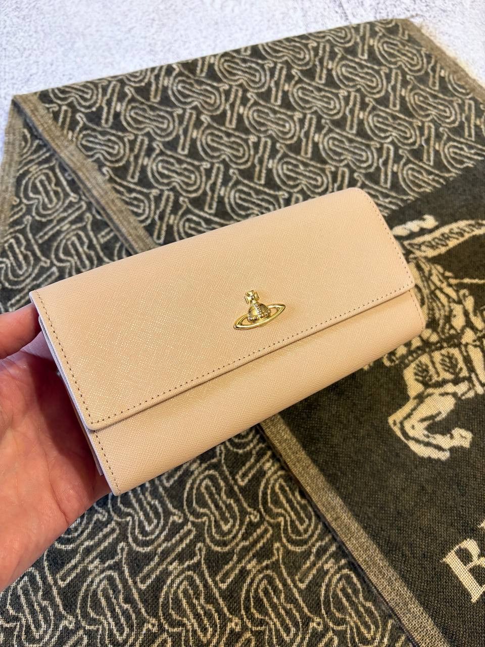 Vivienne Westwood Vivienne Westwood Gold Orb Logo Biege Wallet Size ONE SIZE - 2 Thumbnail