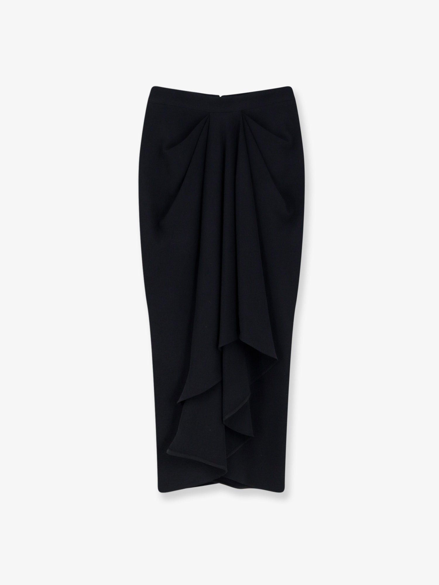 Givenchy Draped Midi Skirt Size 25" / US 0 / IT 36 - 1 Thumbnail