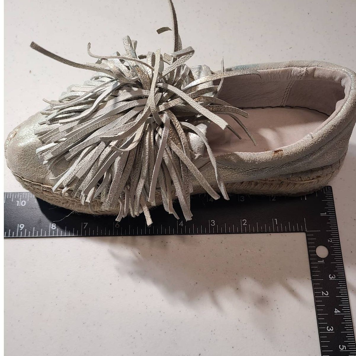 J/Slides J Slides Raoul Espadrilles Pompom Metallic Leather Sneaker 7 Size US 7 / IT 37 - 7 Thumbnail