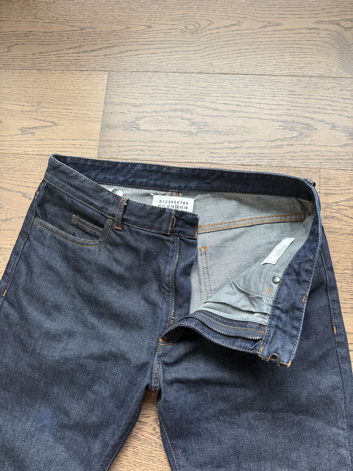 Maison Margiela Early Martin Margiela Line 14 Mens Blue Slim Denim Jeans Size US 31 - 11 Thumbnail