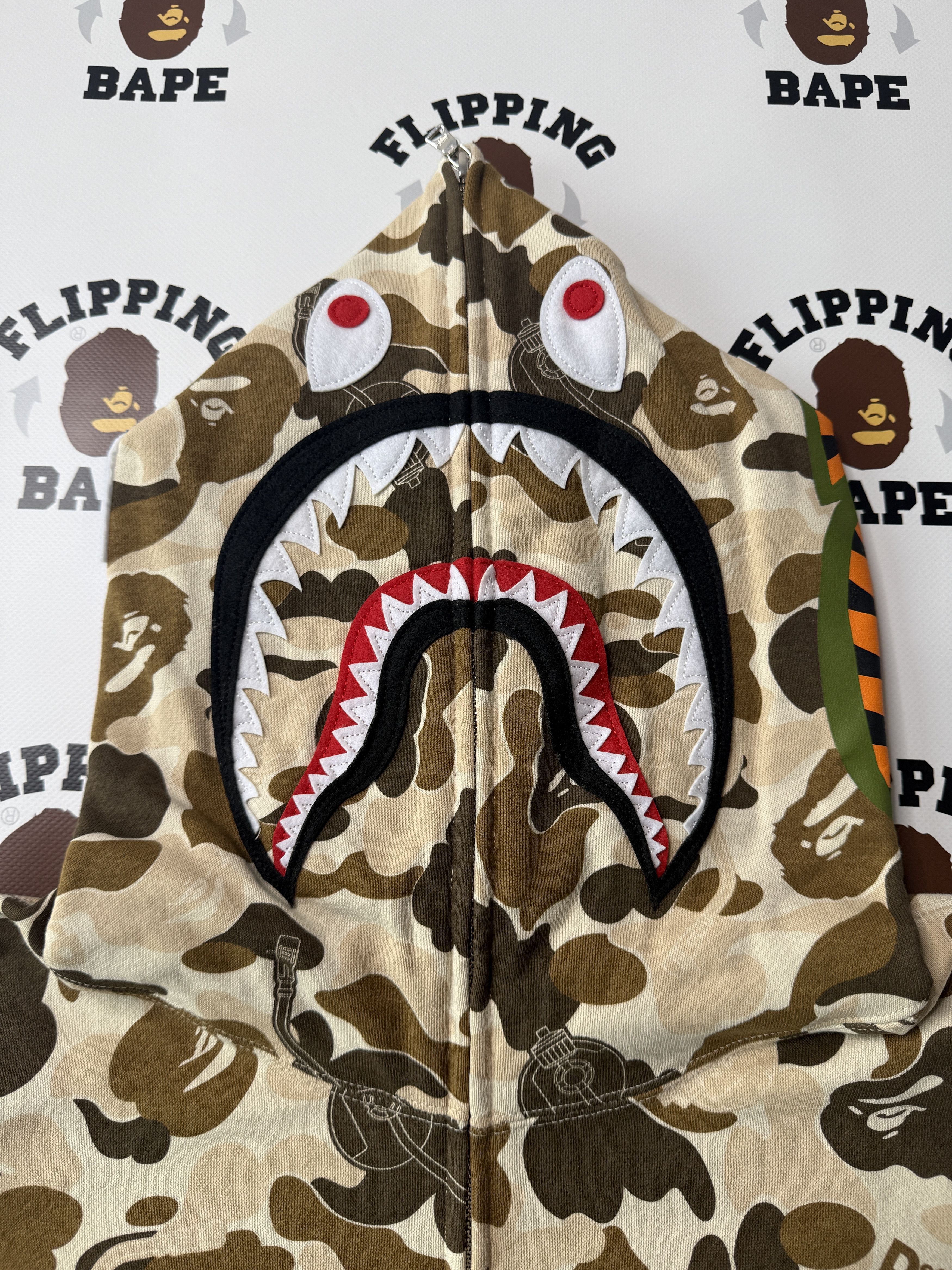 Bape BAPE X DEF JAM CAMO SHARK RELAXED FIT FULL ZIP HOODIE Size US M / EU 48-50 / 2 - 3 Thumbnail