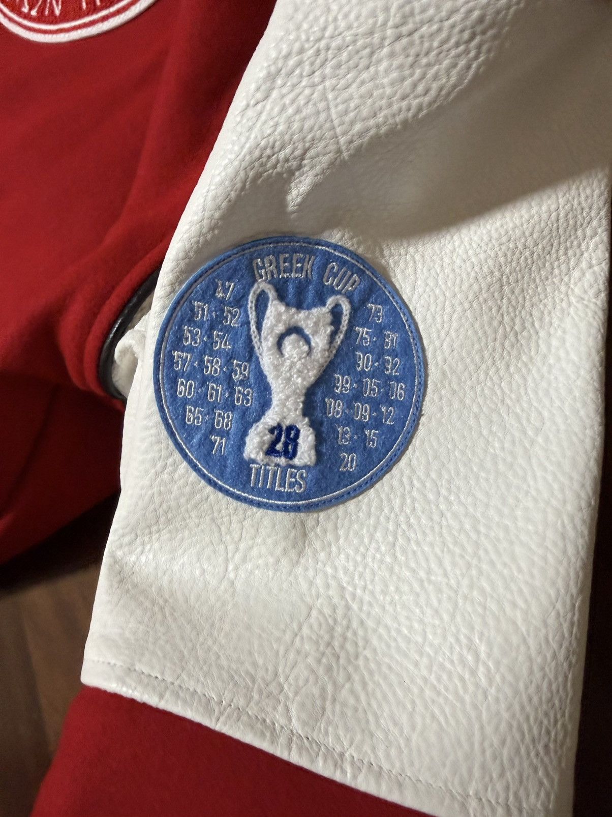 Aime Leon Dore Aime Leon Dore ALD / Olympiacos F.C. Varsity Jacket size XXL Size US XXL / EU 58 / 5 - 13 Thumbnail