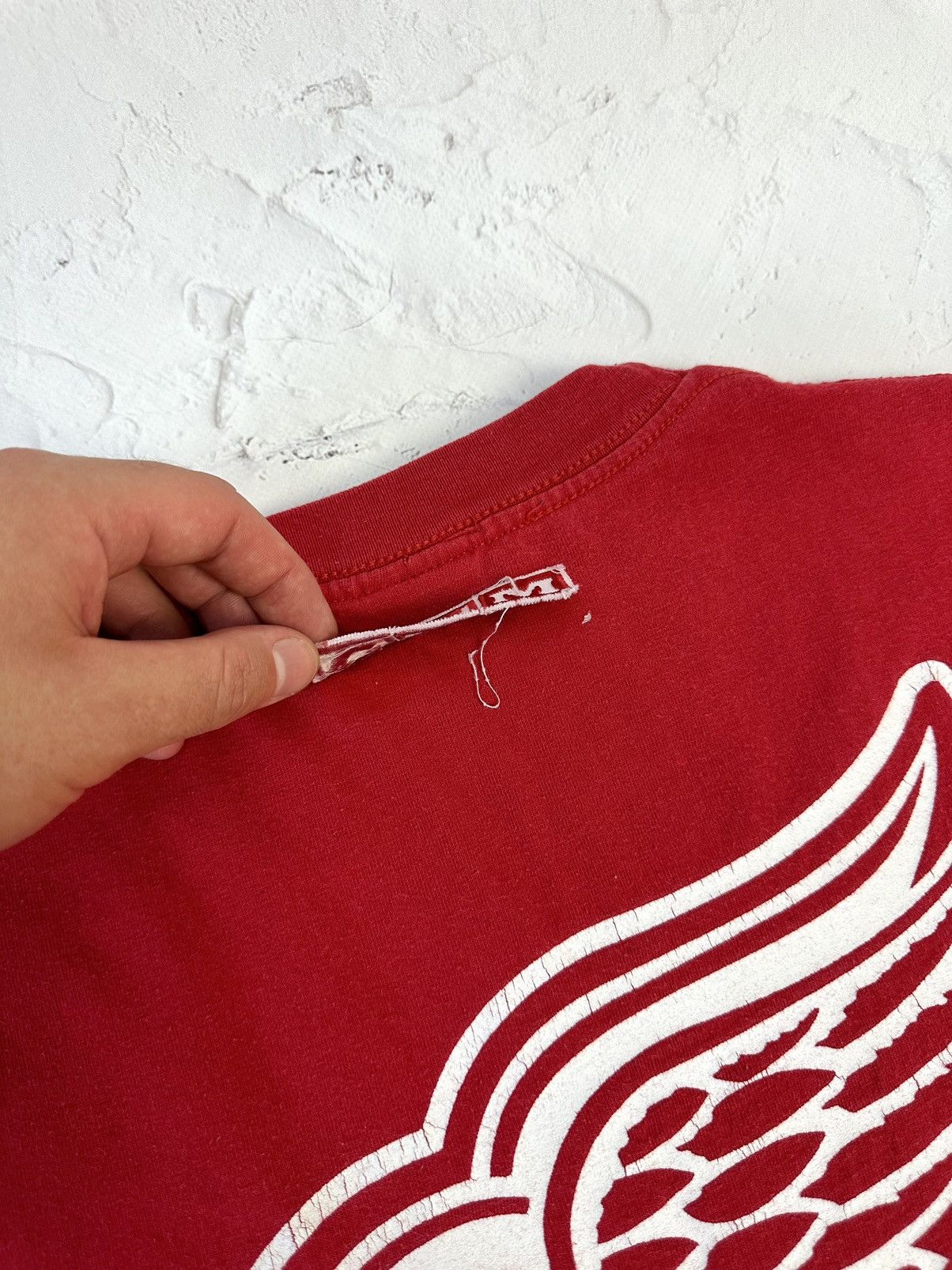 NHL × Vintage Vintage Detroit Hockey Club Red T-shirt Size US XL / EU 56 / 4 - 11 Thumbnail