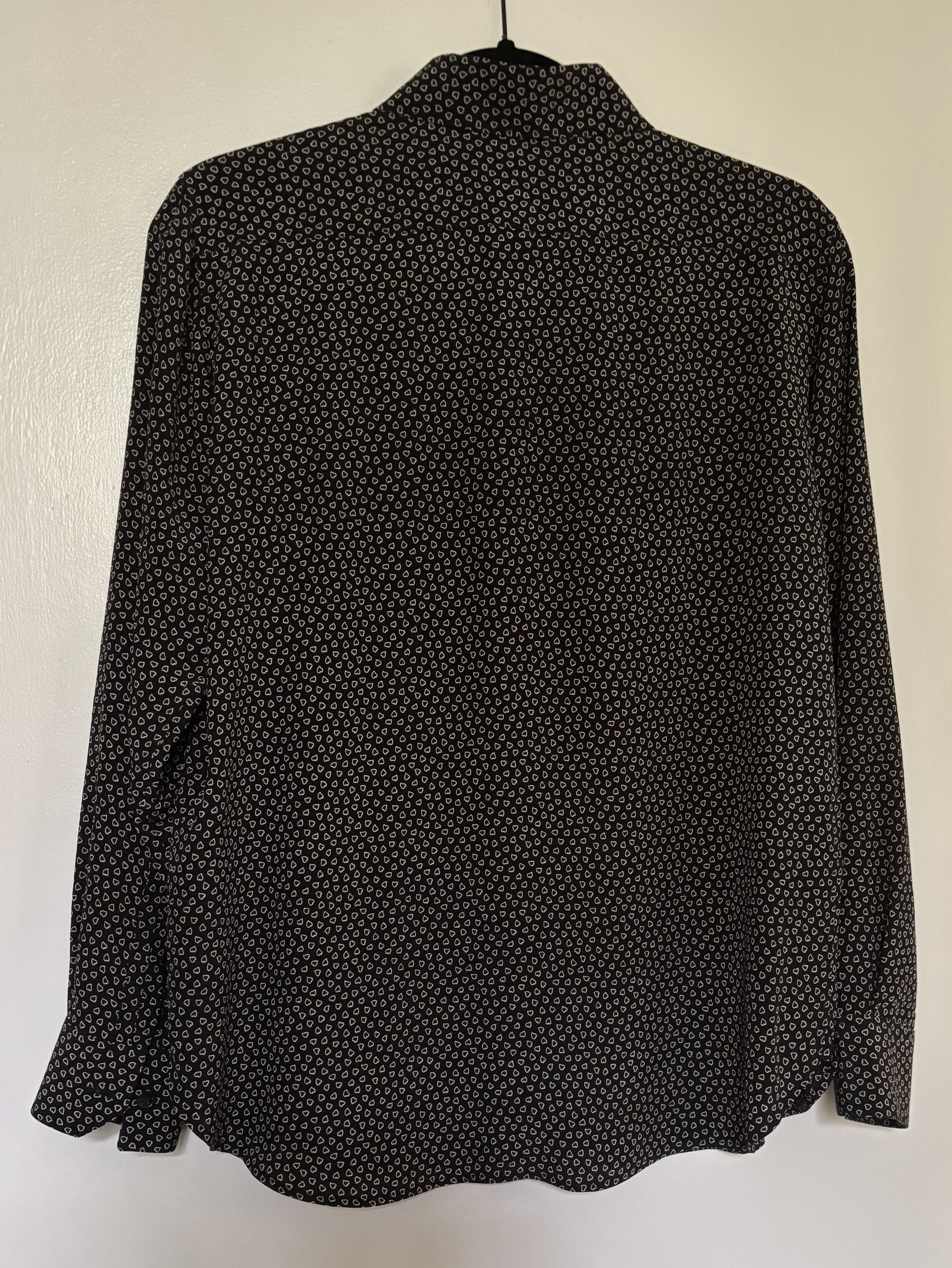 Saint Laurent Paris Saint Laurent Silk Hearts Shirt F42 Size M / US 6-8 / IT 42-44 - 3 Thumbnail