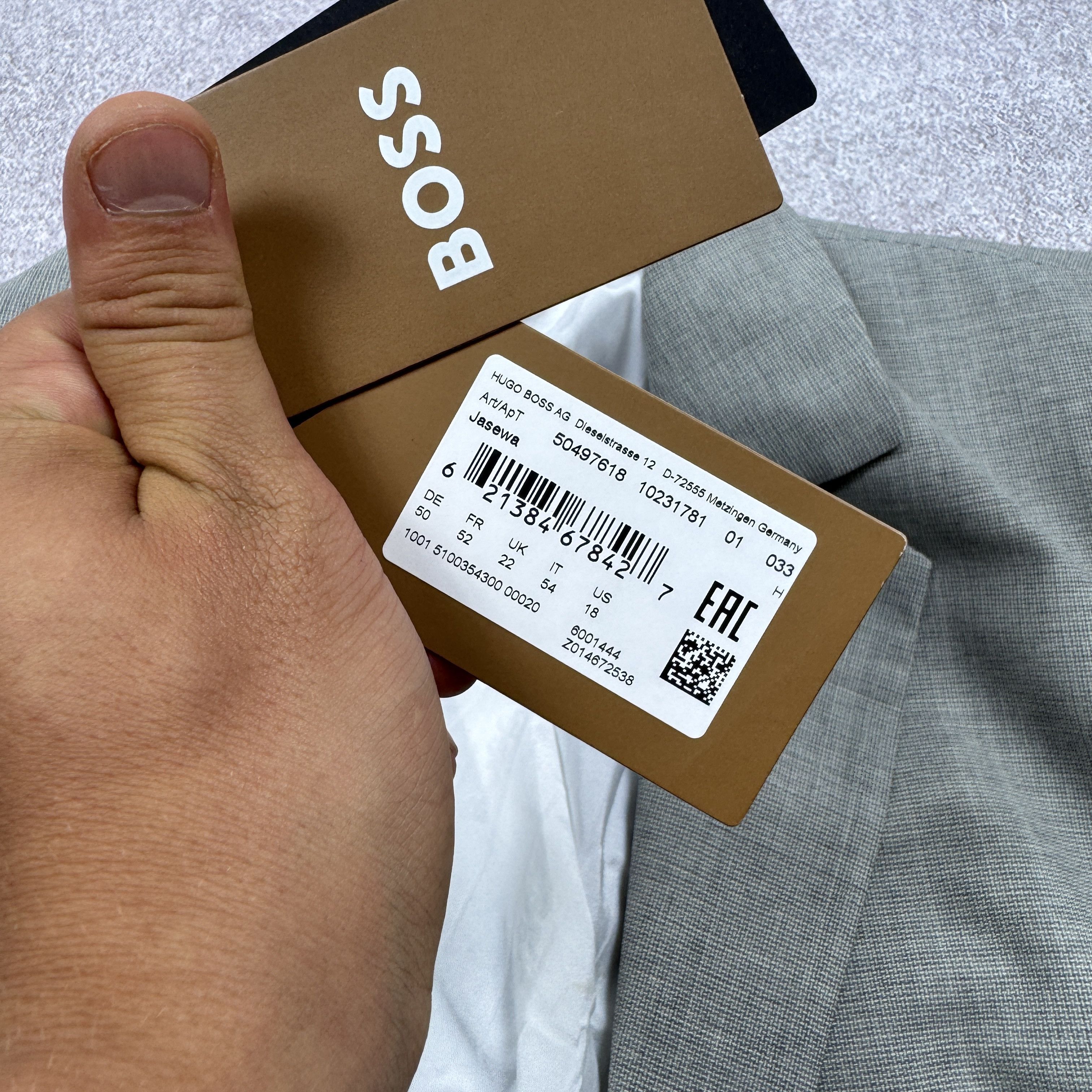 Hugo Boss Hugo Boss Jasewa Virgin Wool Blend Gray Blazer Size 50 / 18 Size XXL / US 16-18 / IT 52-54 - 10 Thumbnail