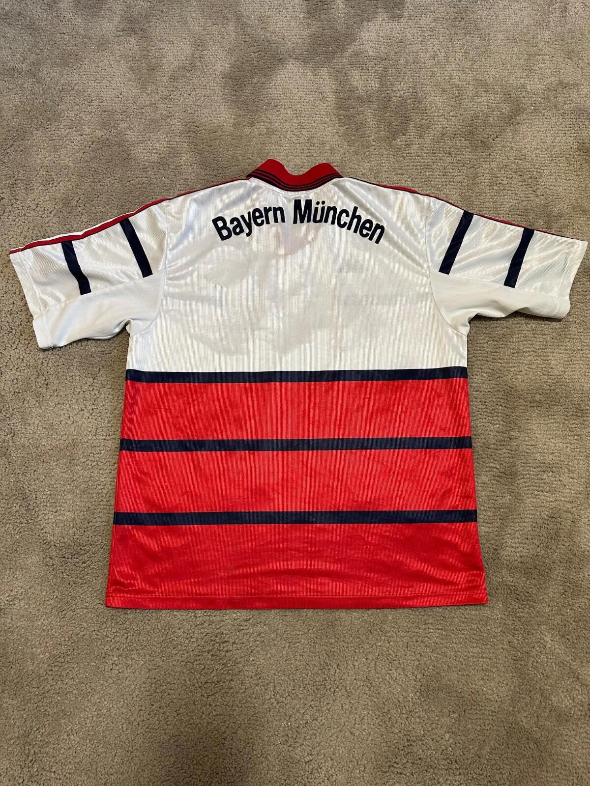 Adidas Bayern Munich 1998/1999/2000 Football Soccer Shirt Jersey Size US L / EU 52-54 / 3 - 7 Thumbnail