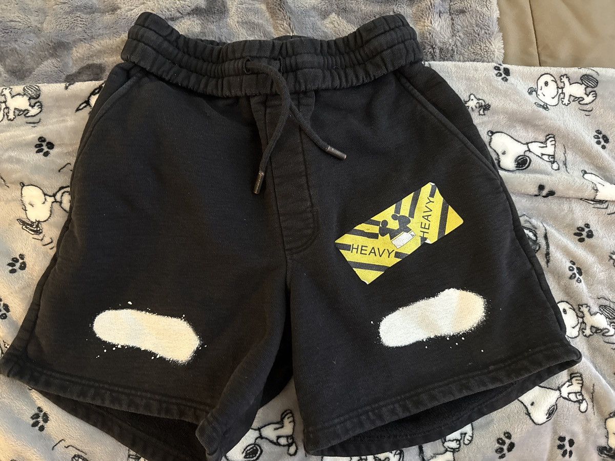 Designer × Off-White Off-white black-spray Brushed Diagonals Shorts Size US 27 - 5 Thumbnail