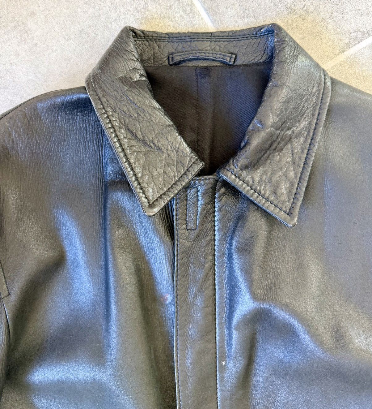 Prada Prada Leather Coat Size US M / EU 48-50 / 2 - 3 Thumbnail