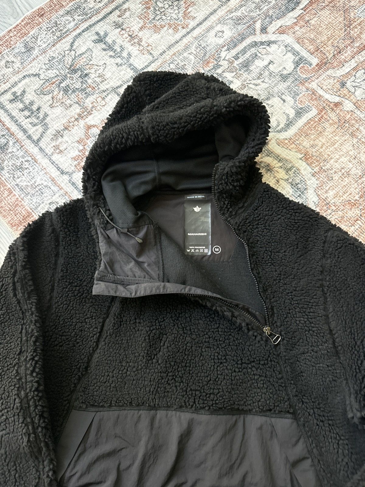 Maharishi Asymmetric Hooded Pullover Fleece Size US M / EU 48-50 / 2 - 4 Thumbnail