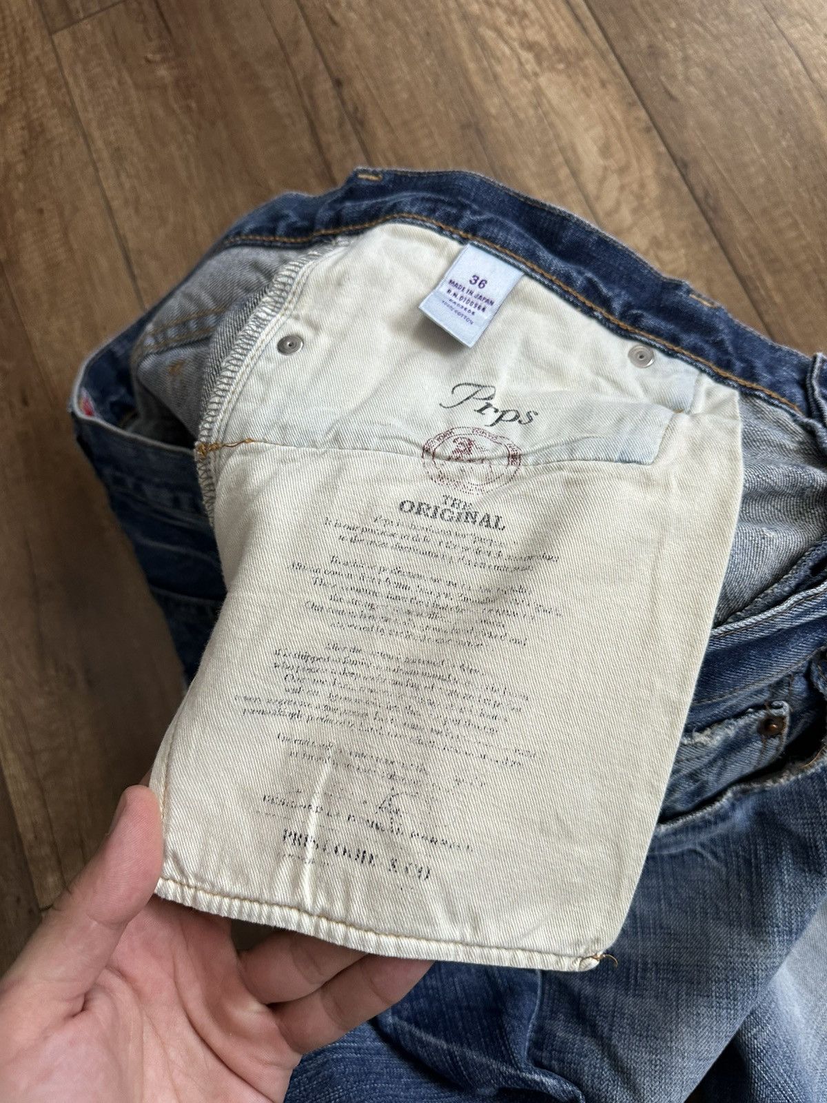 Prps PRPS Japanese Washed Denim Jeans Size US 36 / EU 52 - 18 Thumbnail