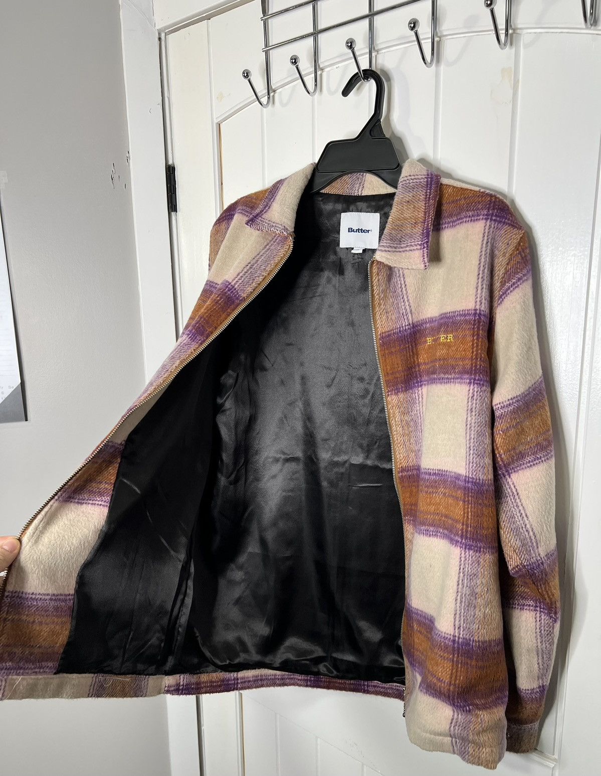 Butter Goods Butter Goods Heavyweight Flannel Overshirt (Walnut/Grape) Size US M / EU 48-50 / 2 - 7 Thumbnail
