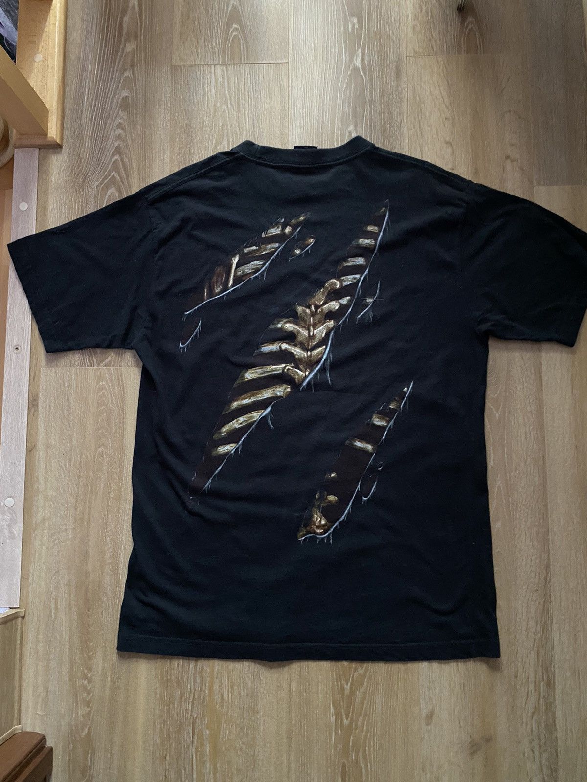 Affliction × Vintage Rare Skeleton Affliction Style Y2K Tee Size US XL / EU 56 / 4 - 4 Thumbnail